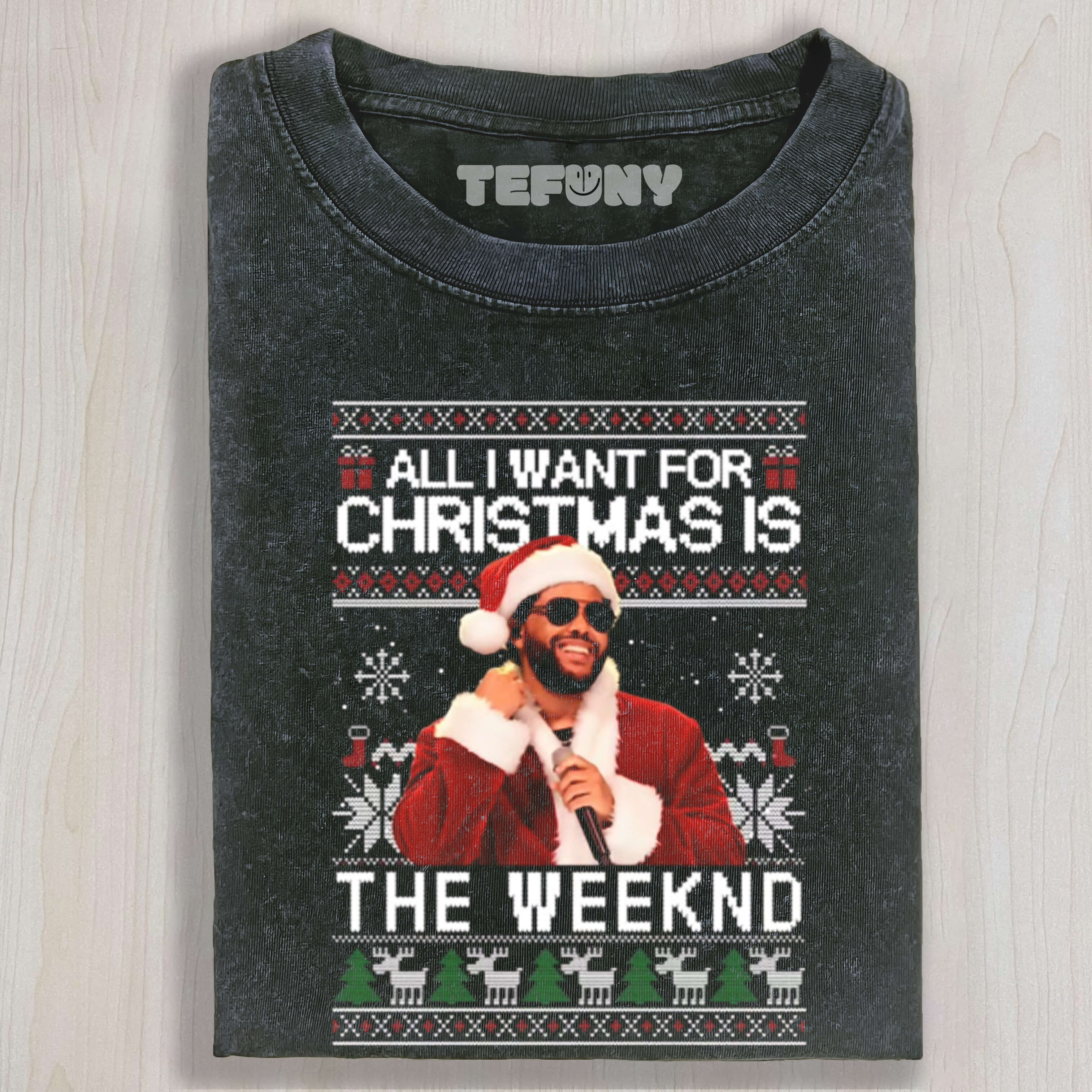 UGLY CHRISTMAS THE WEEKND TEE & SWEAT & HOOD