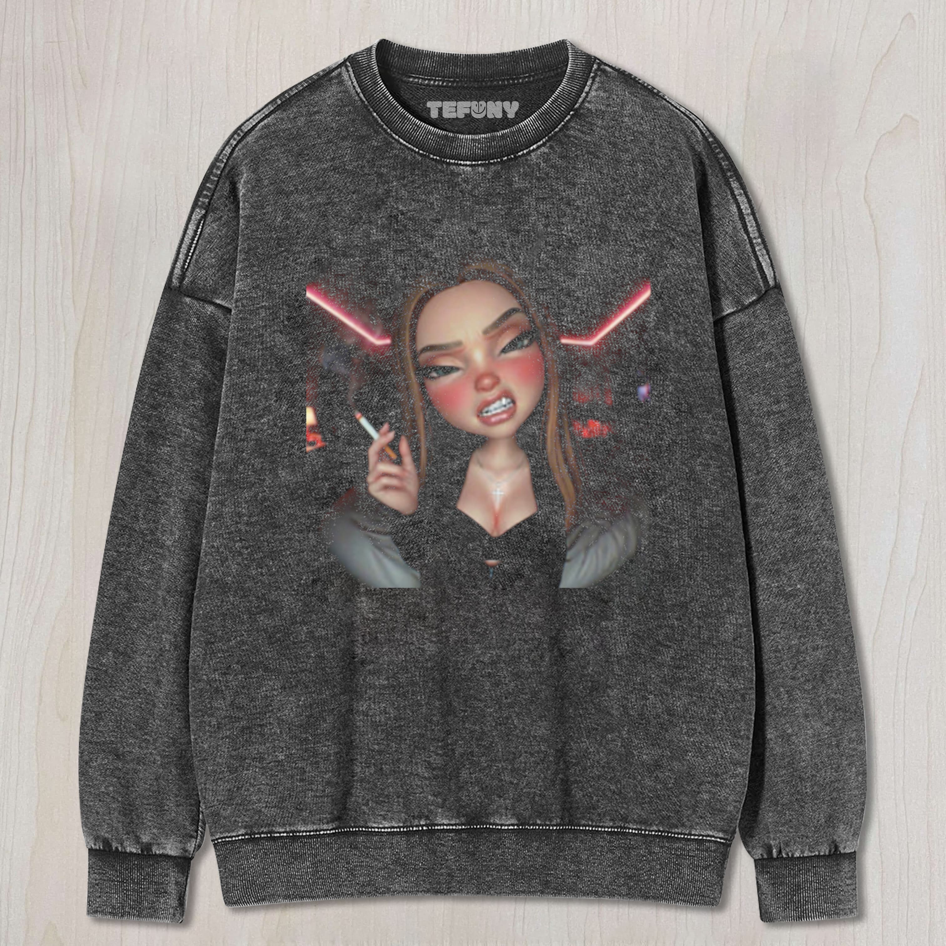 UNBOTHERED DOLL MEME UNISEX TEE, TANK TOP, LAYERED LS, SWEATSHIRT & HOODIE