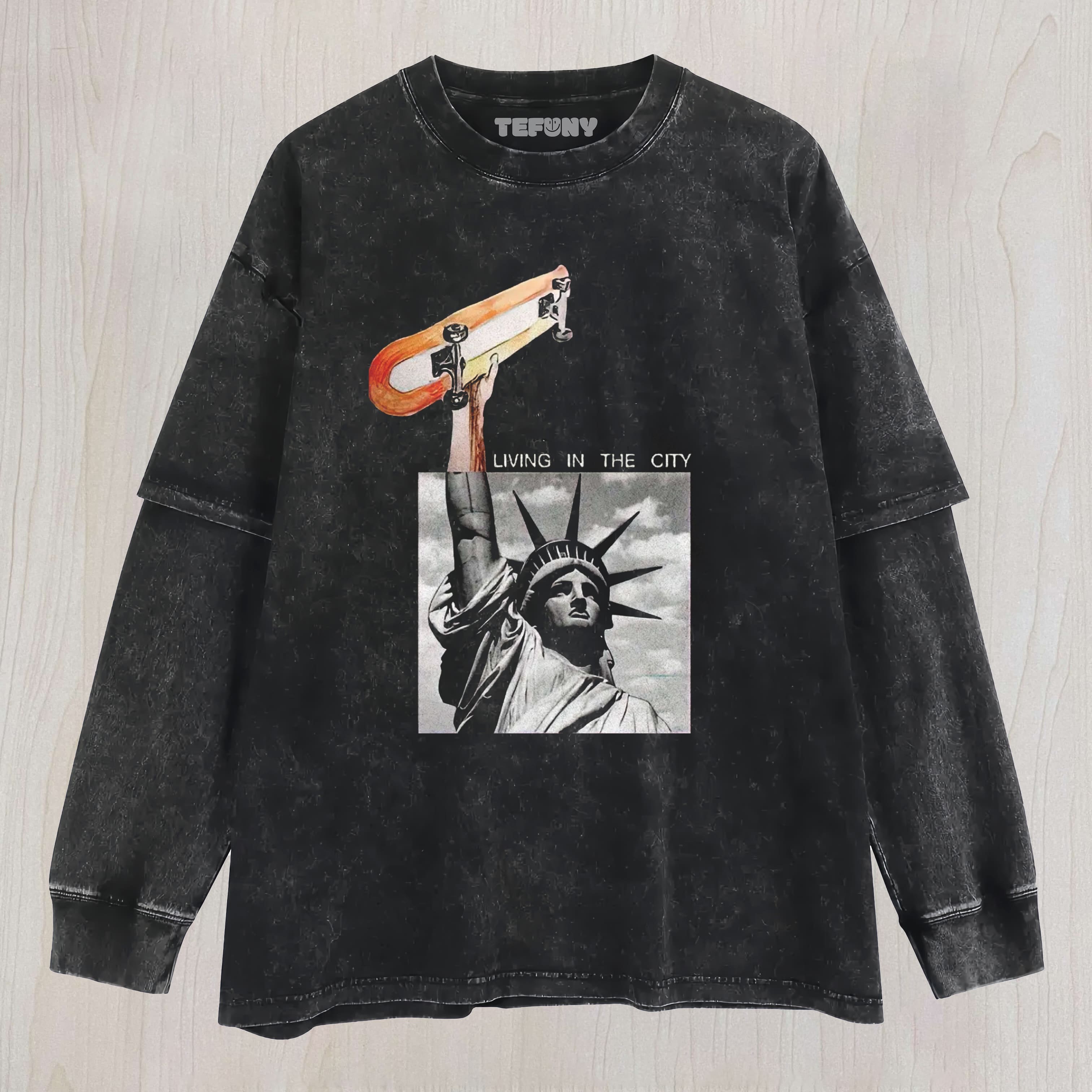 URBAN SKATEBOARD LIBERTY UNISEX TEE, TANK TOP, LAYERED LS, SWEATSHIRT & HOODIE
