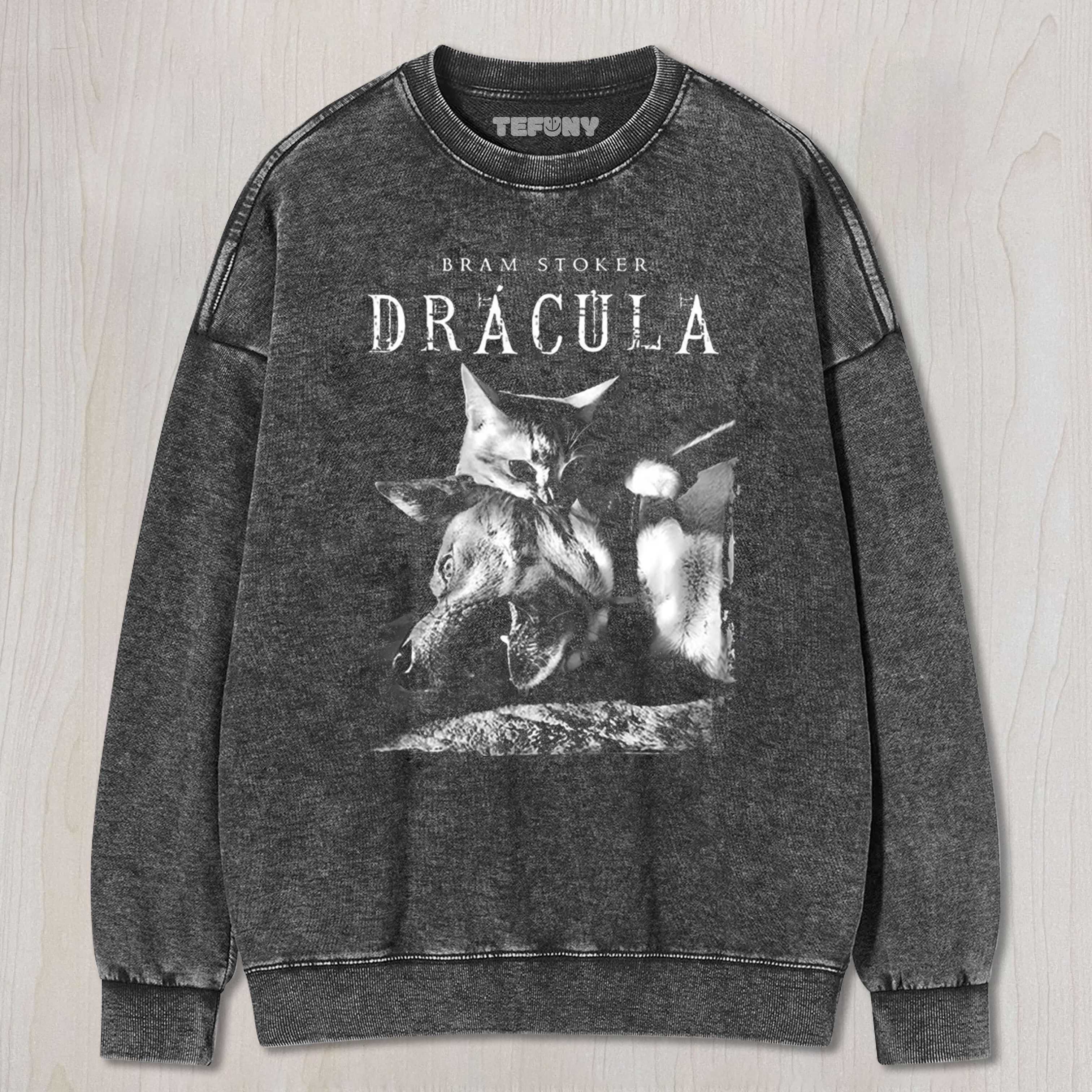 VAMPIRE CAT DRACULA UNISEX TEE, TANK TOP, LAYERED LS, SWEATSHIRT & HOODIE