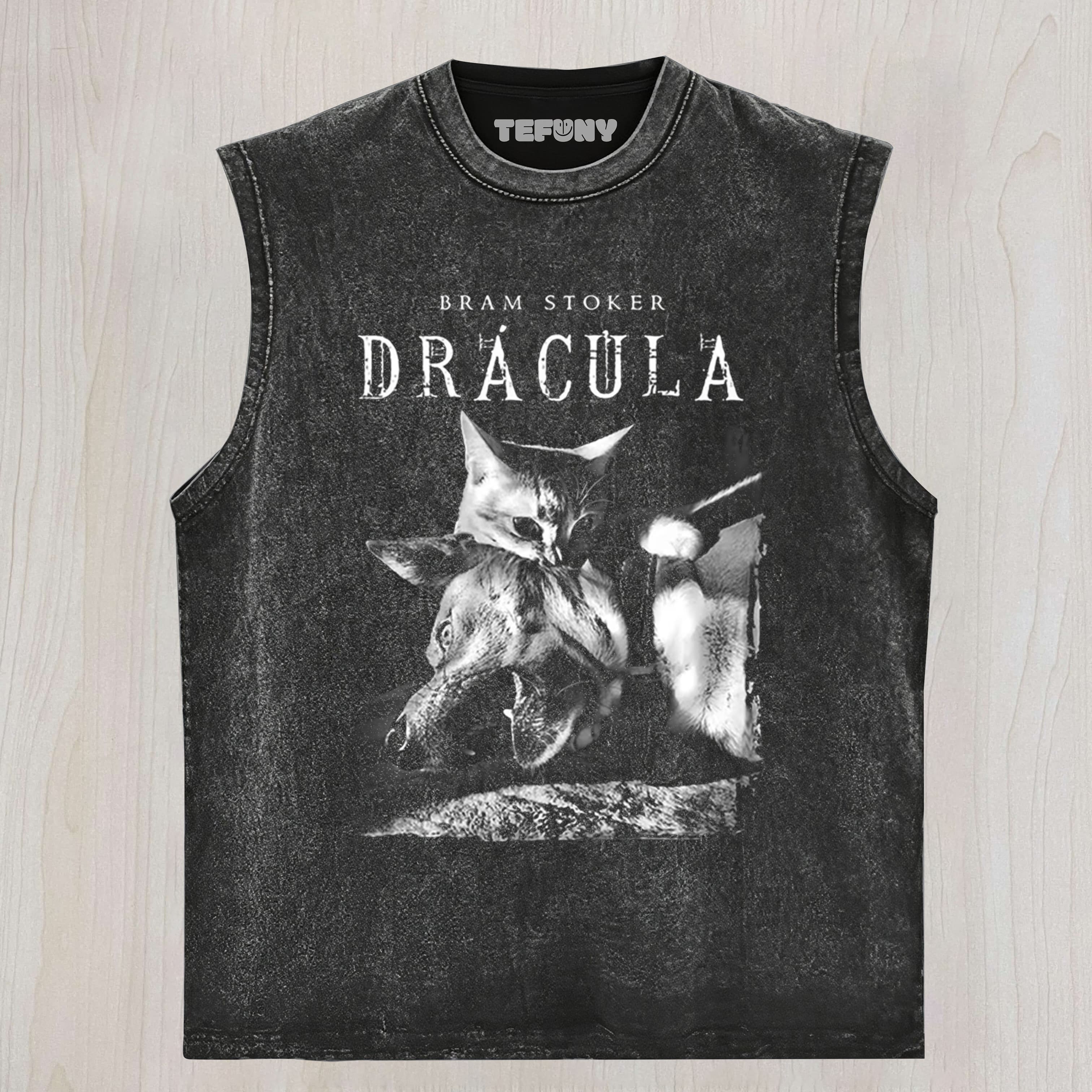 VAMPIRE CAT DRACULA UNISEX TEE, TANK TOP, LAYERED LS, SWEATSHIRT & HOODIE