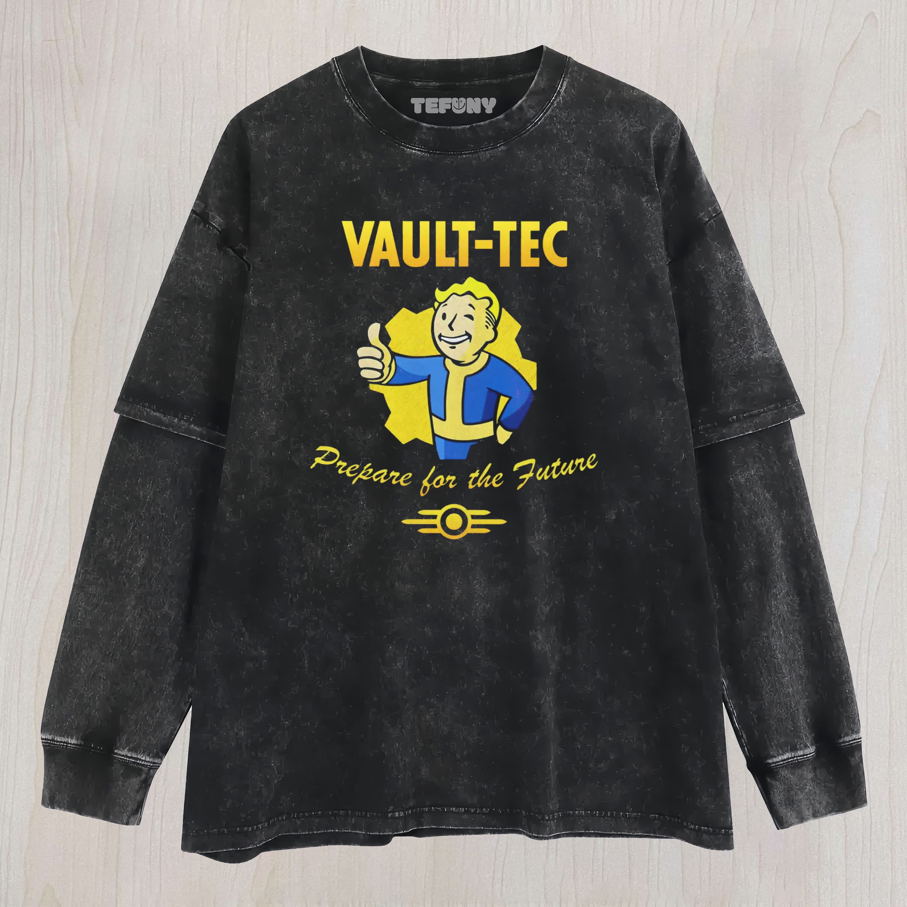 VAULT-TEC – PREPARE FOR THE FUTURE UNISEX TEE, TANK TOP, LAYERED LS, SWEATSHIRT & HOODIE
