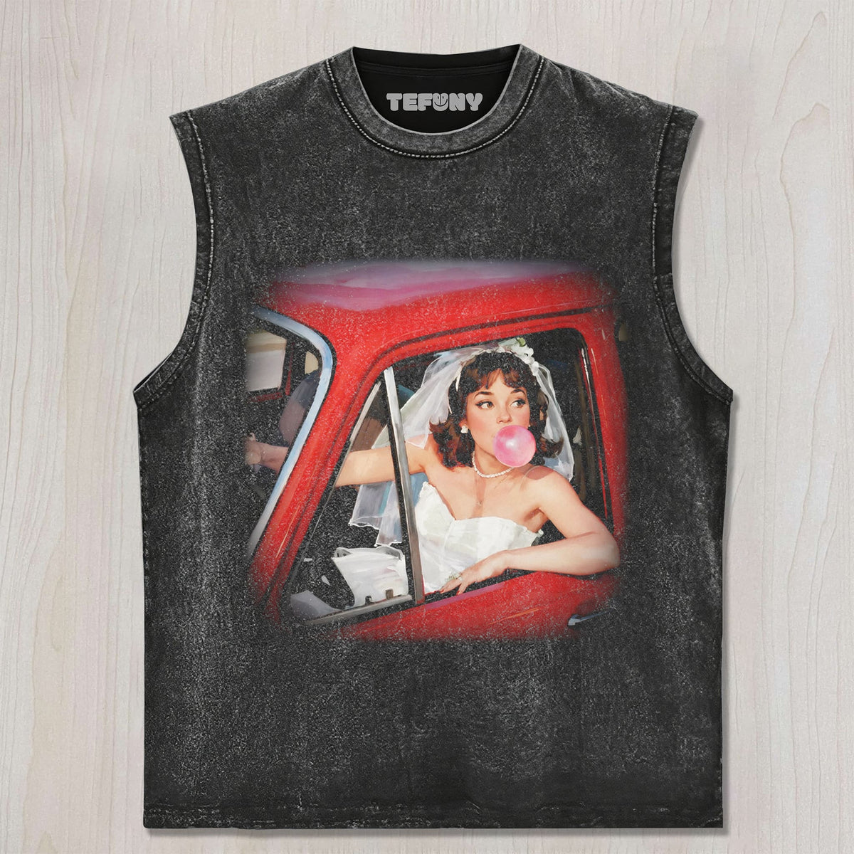 VINTAGE CAR GIRL UNISEX TEE, TANK TOP, LAYERED LS, SWEATSHIRT & HOODIE