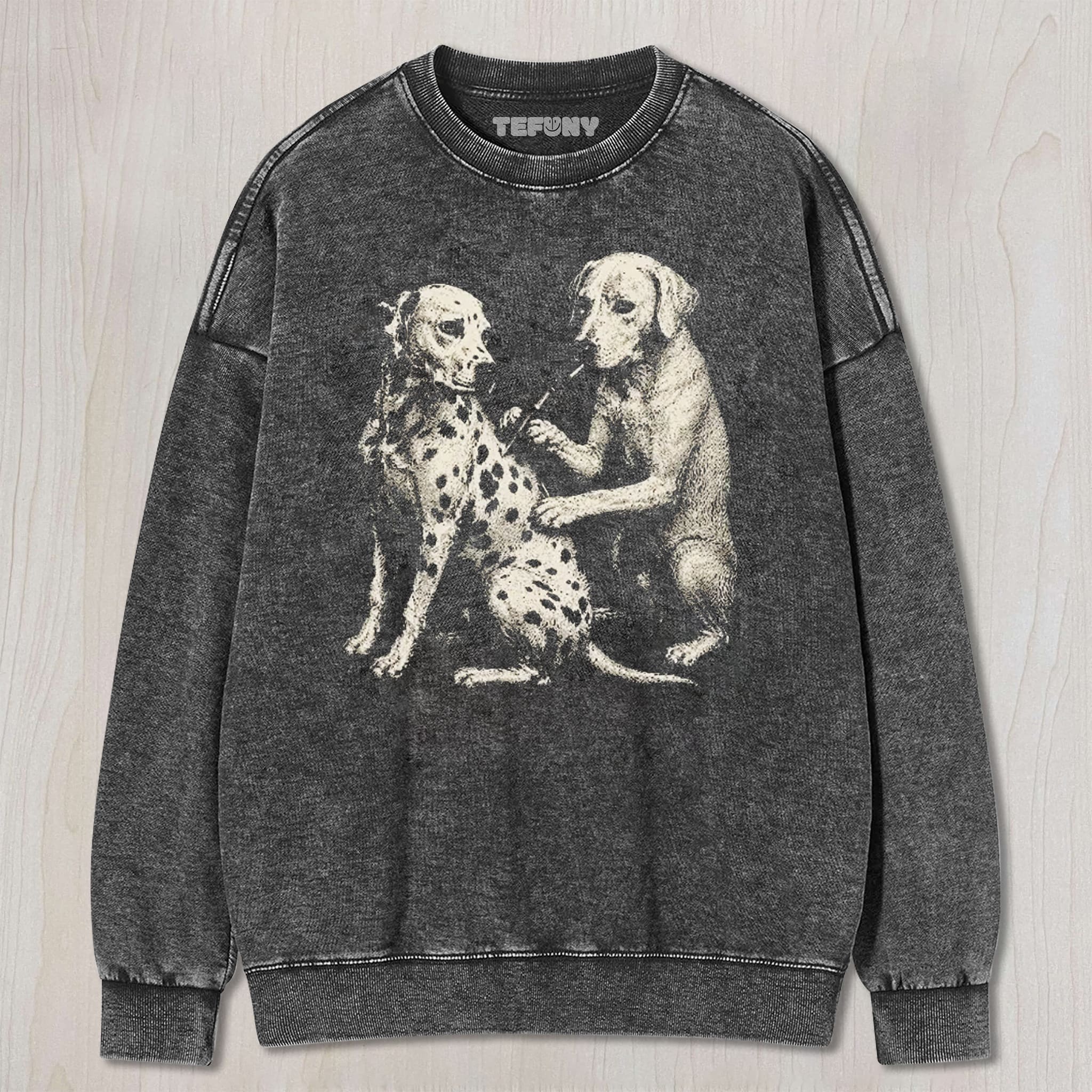 VINTAGE DOG TATTOO UNISEX TEE, TANK TOP, LAYERED LS, SWEATSHIRT & HOODIE