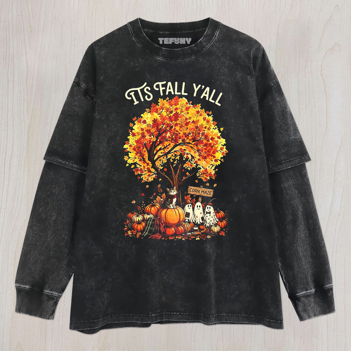 VINTAGE HALLOWEEN V5 UNISEX TEE, TANK TOP, LAYERED LS, SWEATSHIRT & HOODIE