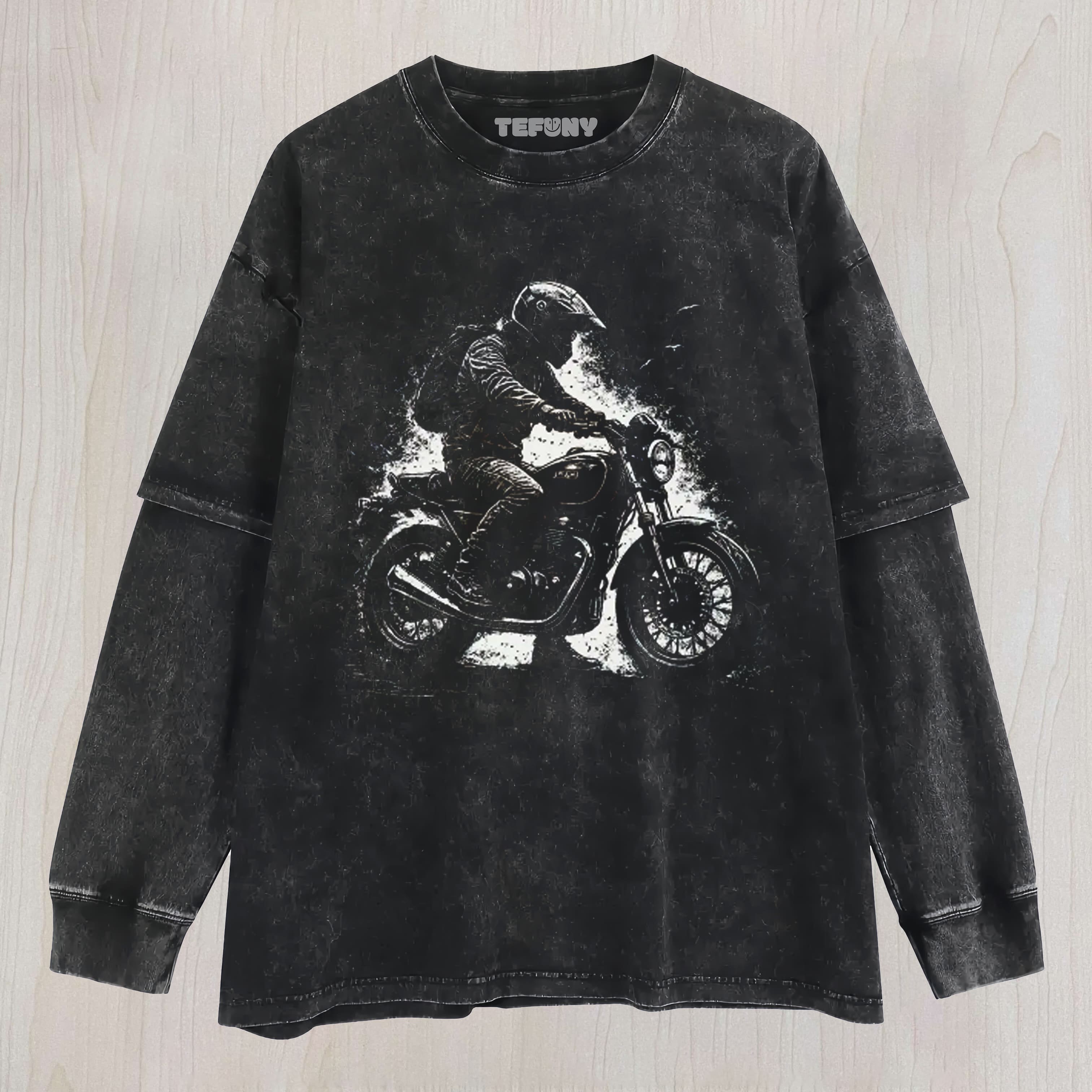 VINTAGE MOTORCYCLE UNISEX TEE, TANK TOP, LAYERED LS, SWEATSHIRT & HOODIE