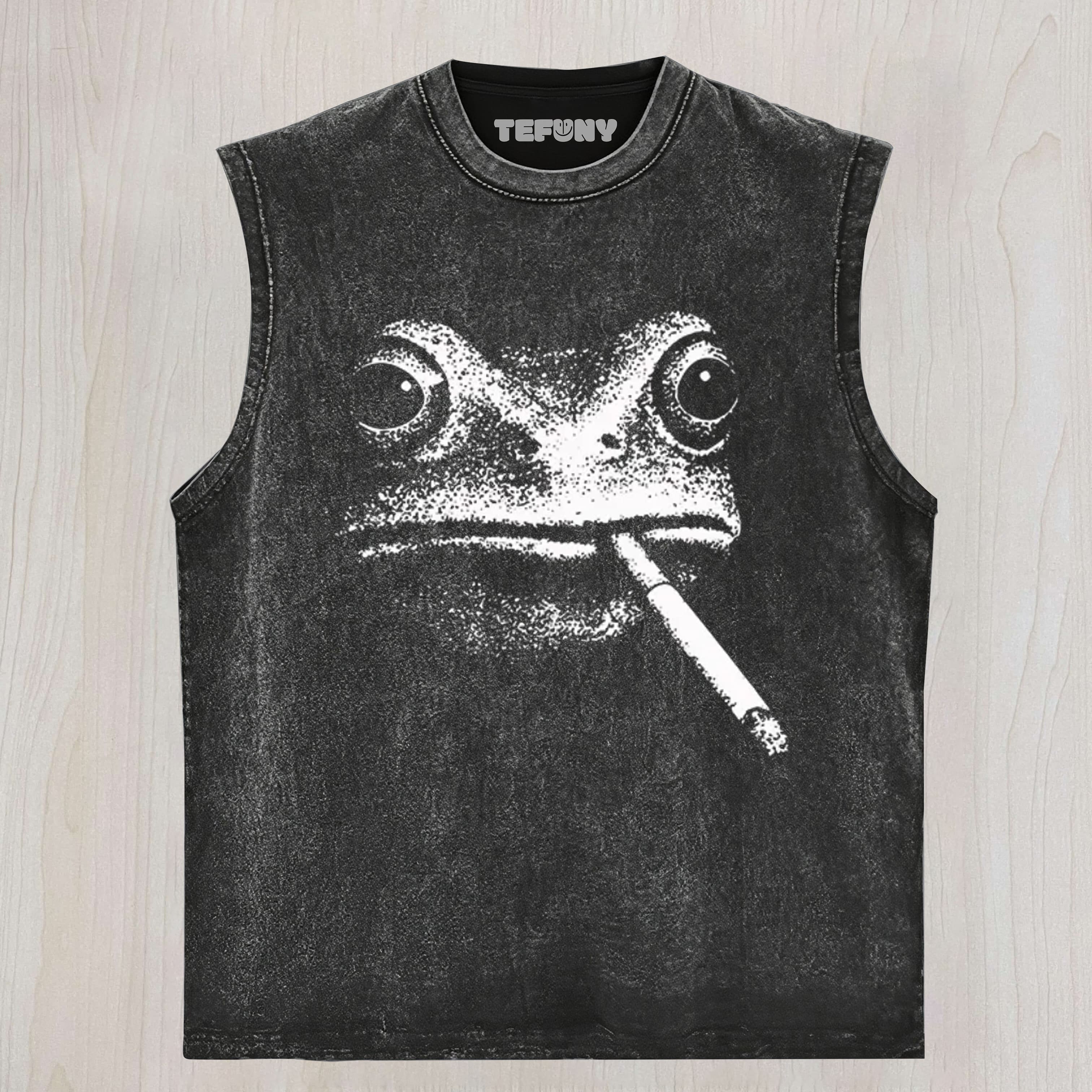 VINTAGE SMOKING FROG CLASSIC UNISEX TEE, TANK TOP, LAYERED LS, SWEATSHIRT & HOODIE