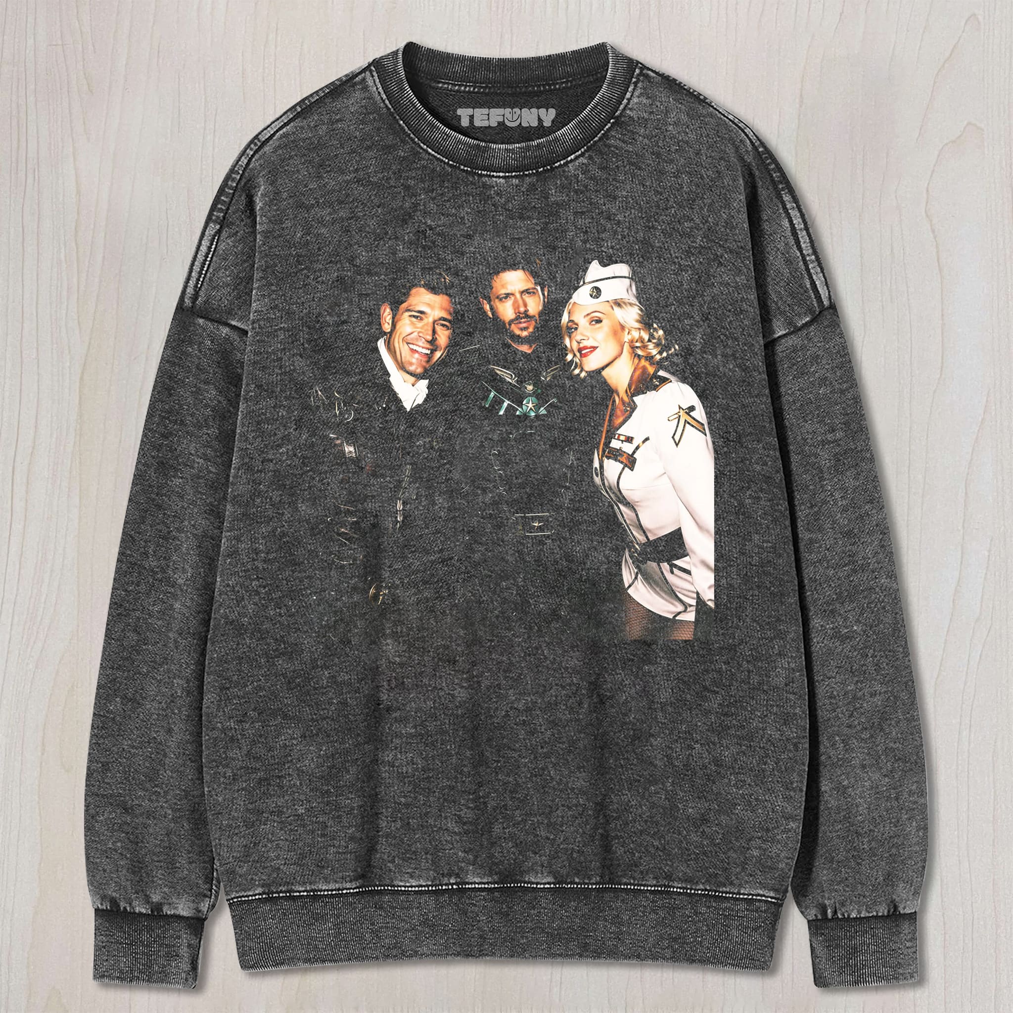 VINTAGE SUPER CREW PARTY PRINT UNISEX TEE, TANK TOP, LAYERED LS, SWEATSHIRT & HOODIE
