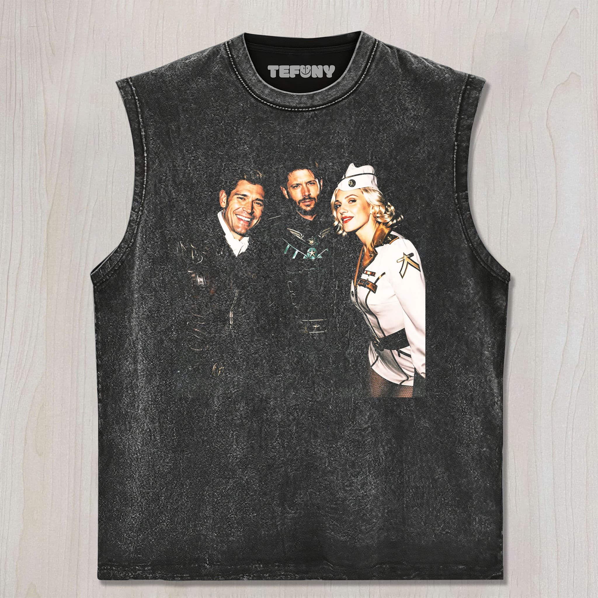 VINTAGE SUPER CREW PARTY PRINT UNISEX TEE, TANK TOP, LAYERED LS, SWEATSHIRT & HOODIE