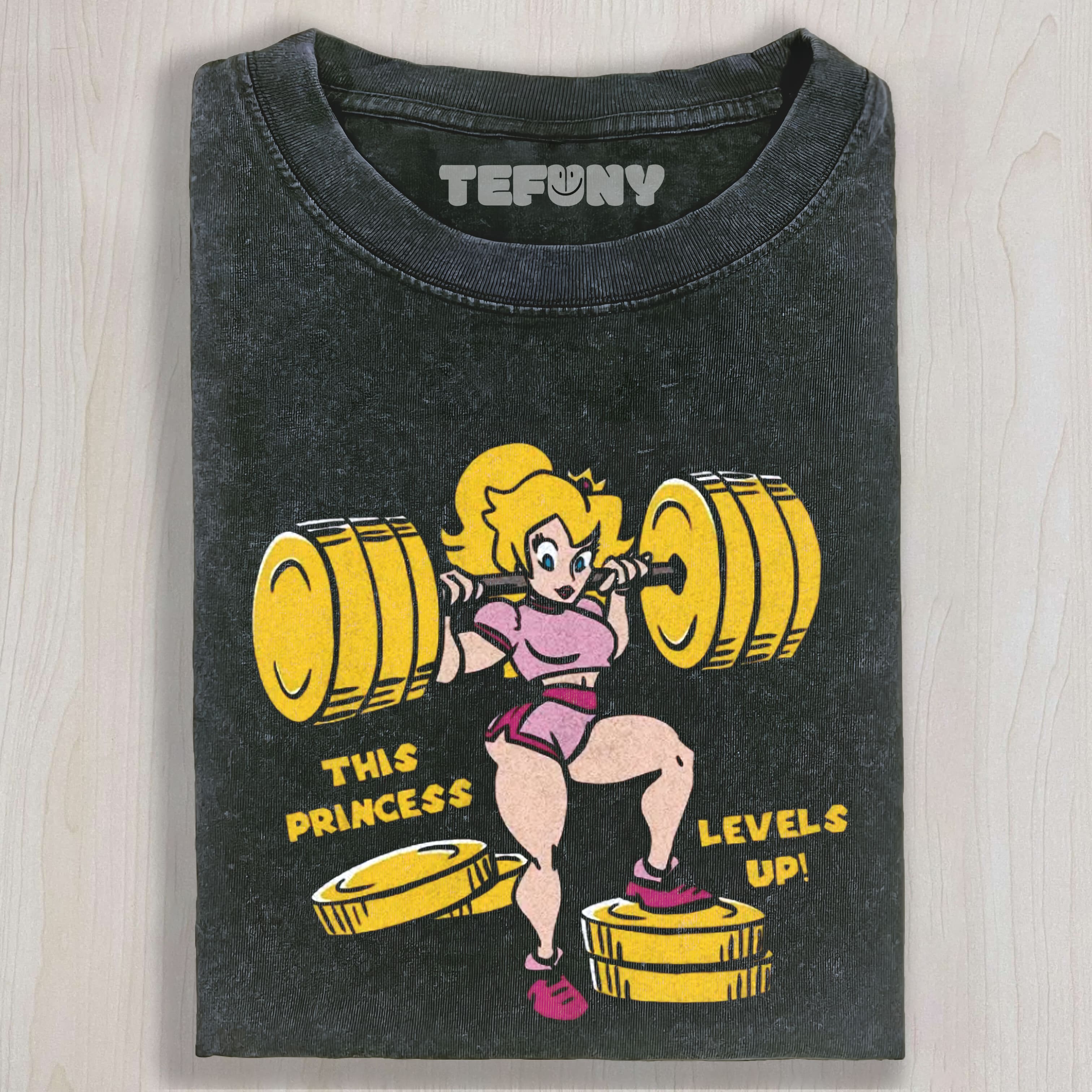 VINTAGE THIS PRINCESS LEVELS UP UNISEX TEE, TANK TOP, LAYERED LS, SWEATSHIRT & HOODIE