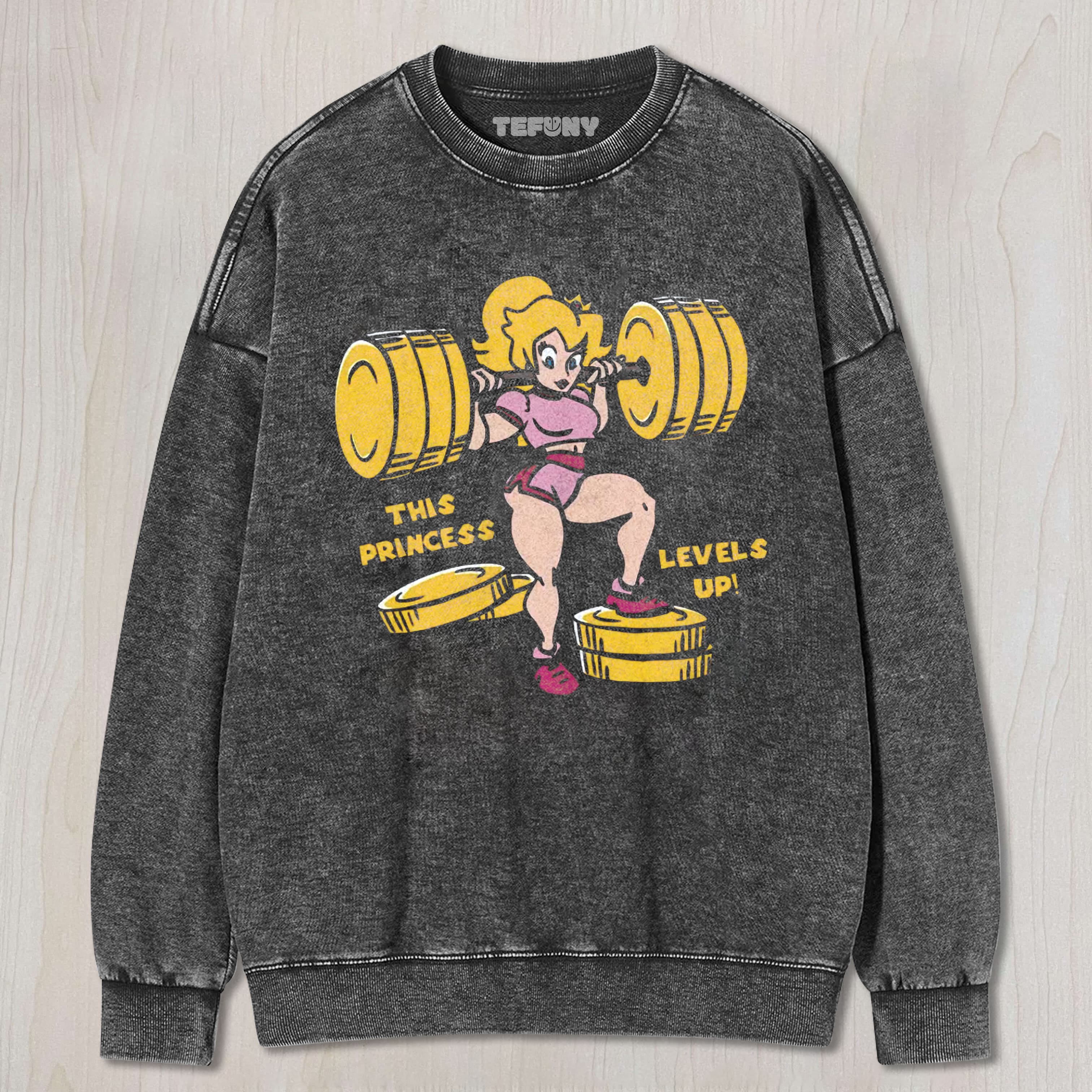 VINTAGE THIS PRINCESS LEVELS UP UNISEX TEE, TANK TOP, LAYERED LS, SWEATSHIRT & HOODIE