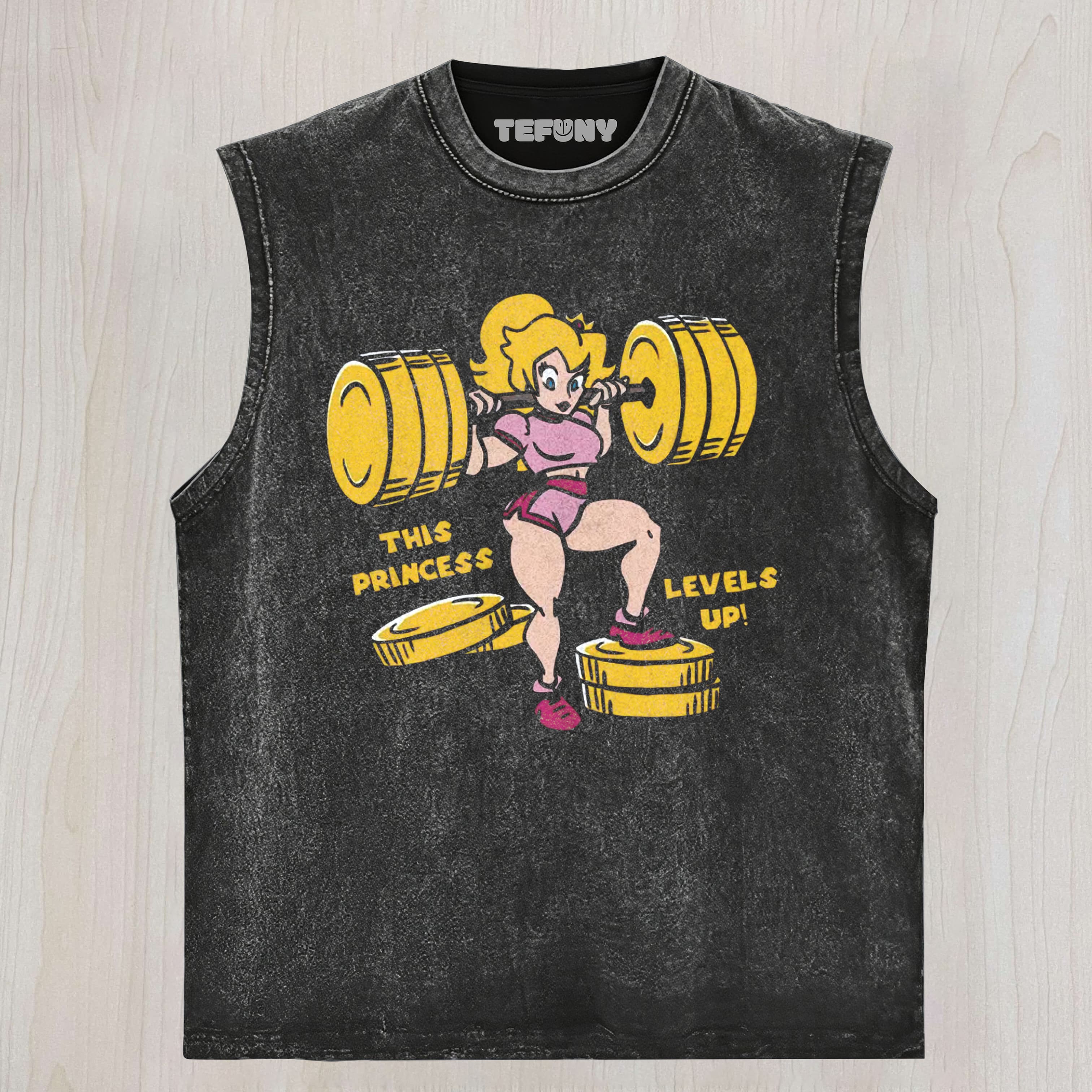VINTAGE THIS PRINCESS LEVELS UP UNISEX TEE, TANK TOP, LAYERED LS, SWEATSHIRT & HOODIE