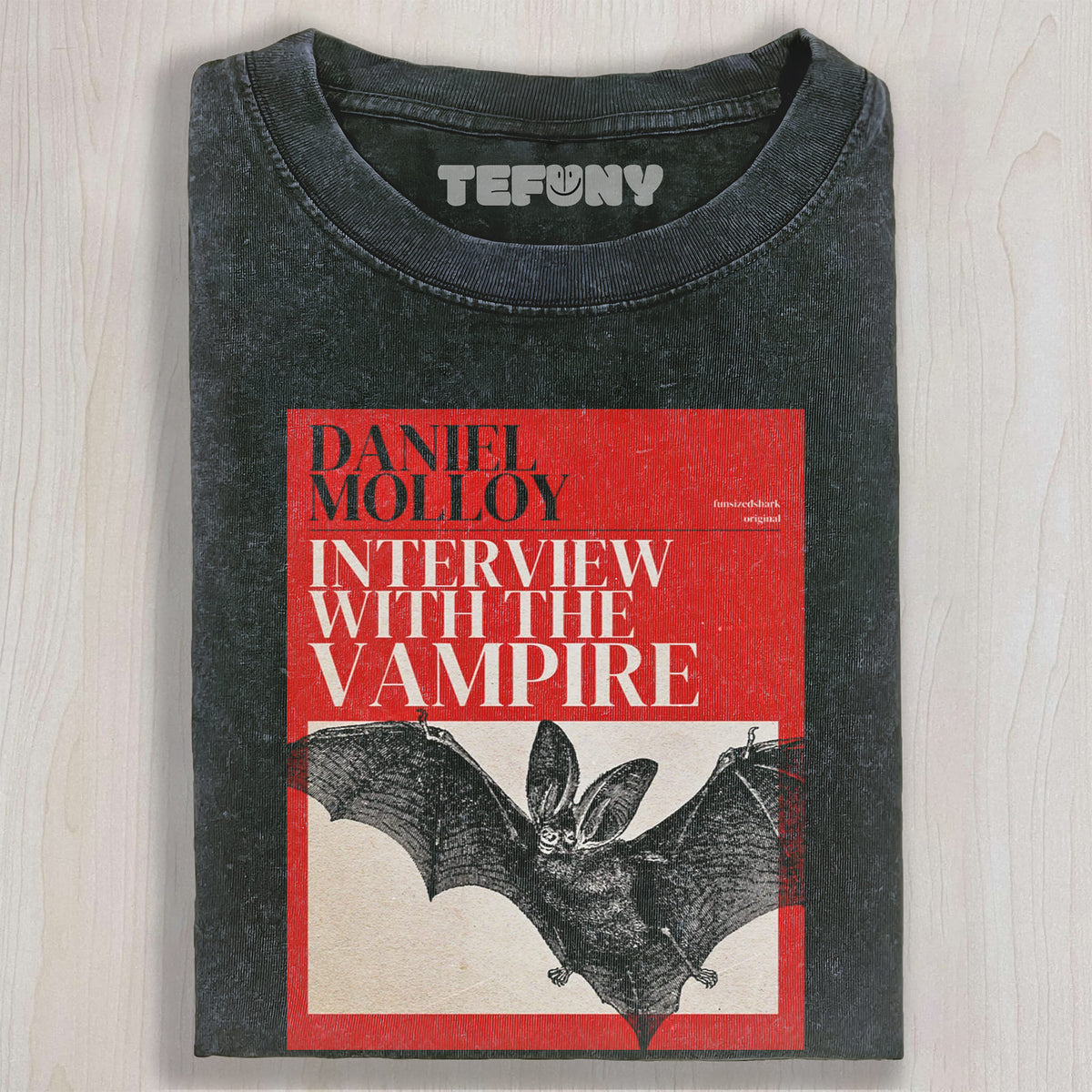 VINTAGE WASHED DARK GOTHIC BAT UNISEX TEE, TANK TOP, LAYERED LS, SWEATSHIRT & HOODIE