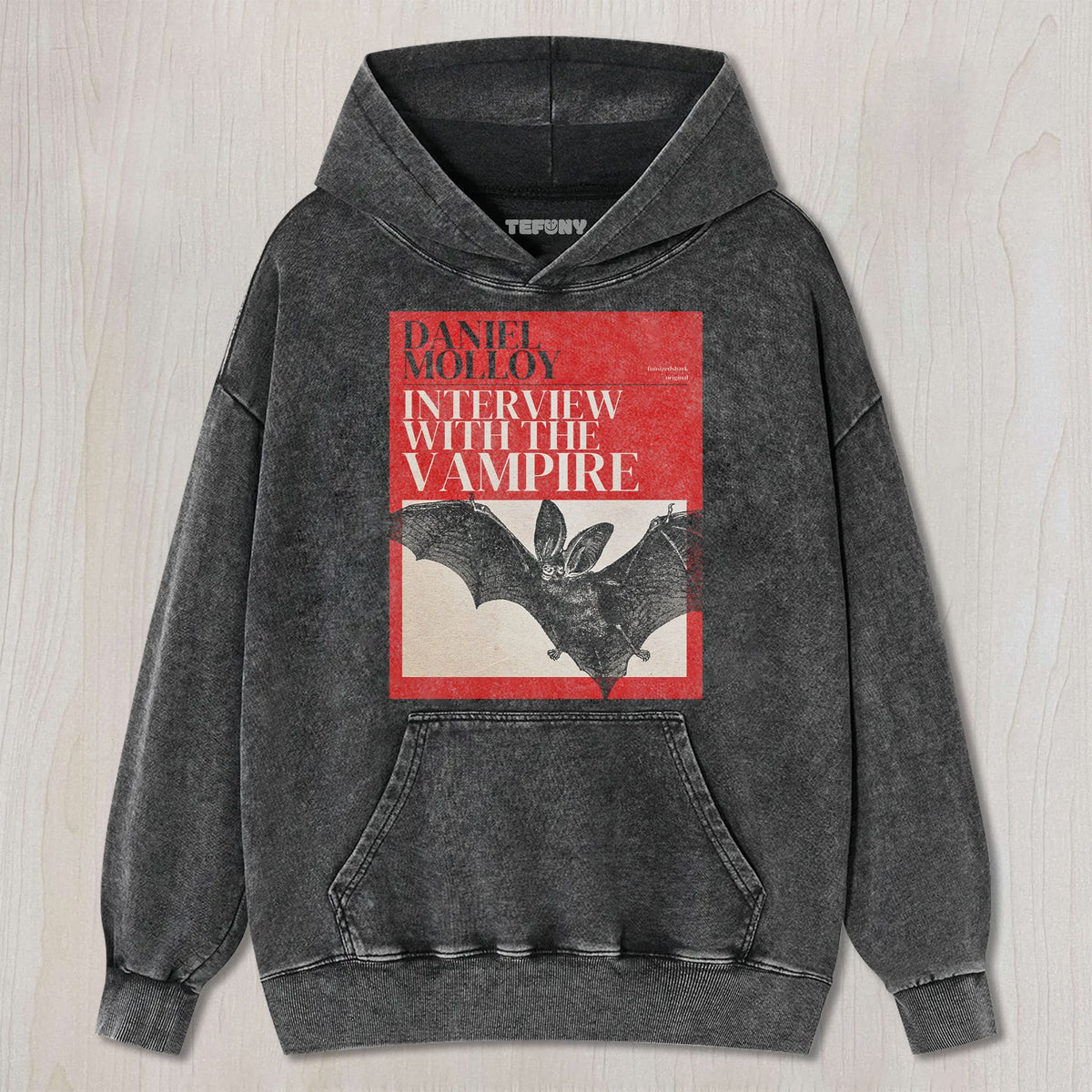 VINTAGE WASHED DARK GOTHIC BAT UNISEX TEE, TANK TOP, LAYERED LS, SWEATSHIRT & HOODIE