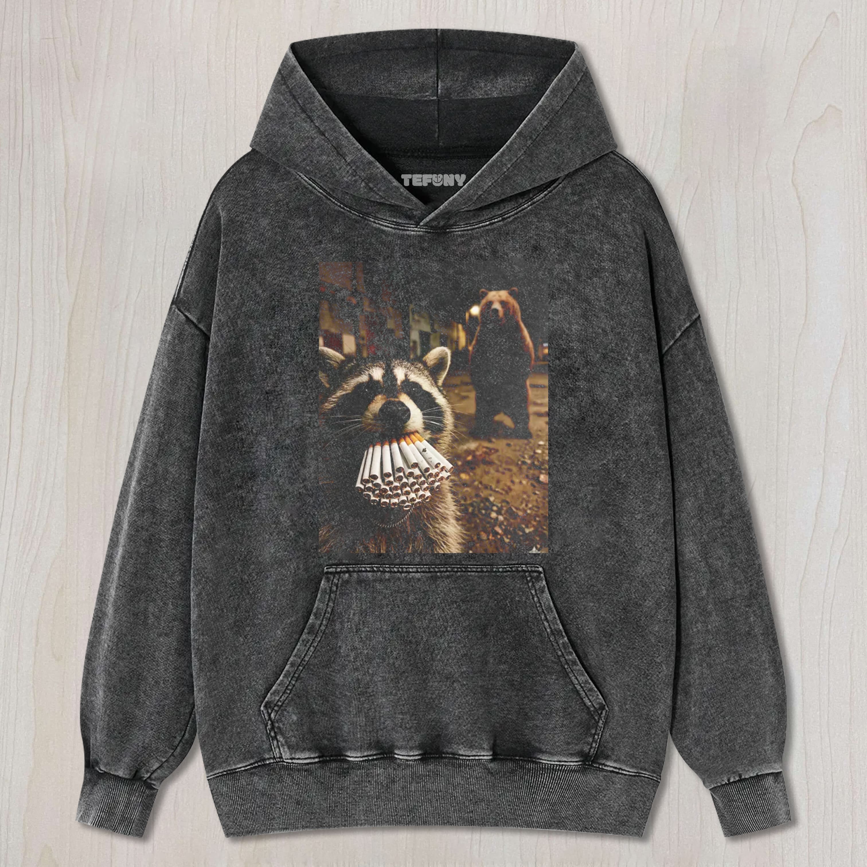 VINTAGE WEATERN RACCOON UNISEX TEE, TANK TOP, LAYERED LS, SWEATSHIRT & HOODIE