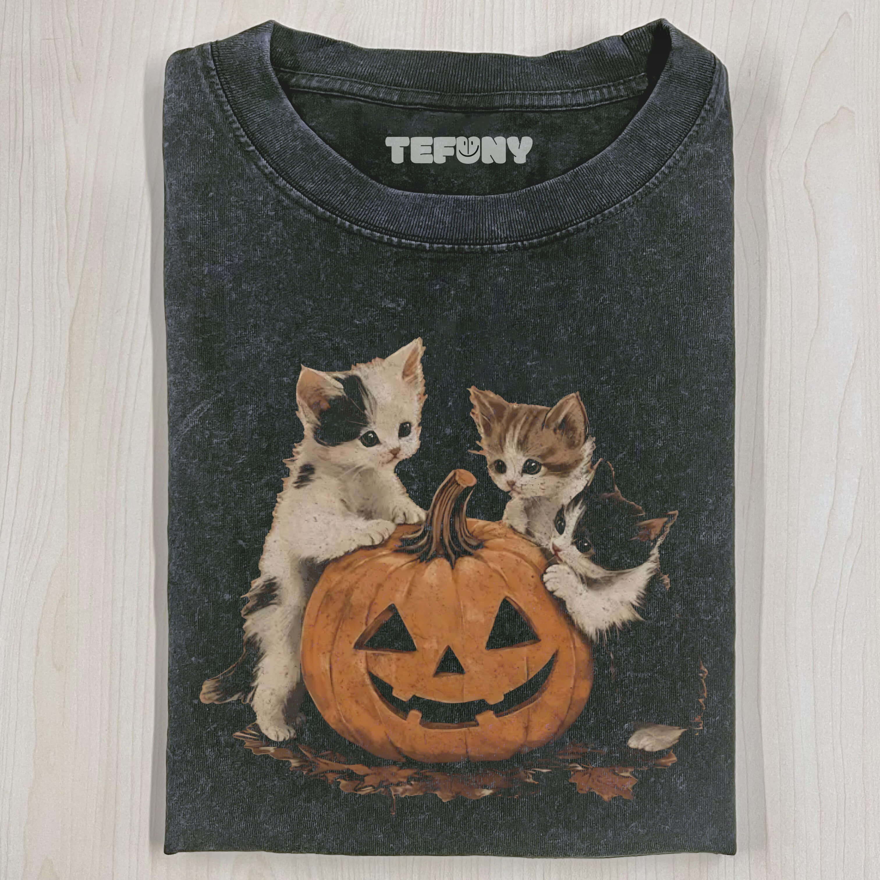 VINTAGE 90S PUMPKIN CAT HALLOWEEN SWEAT SHIRT