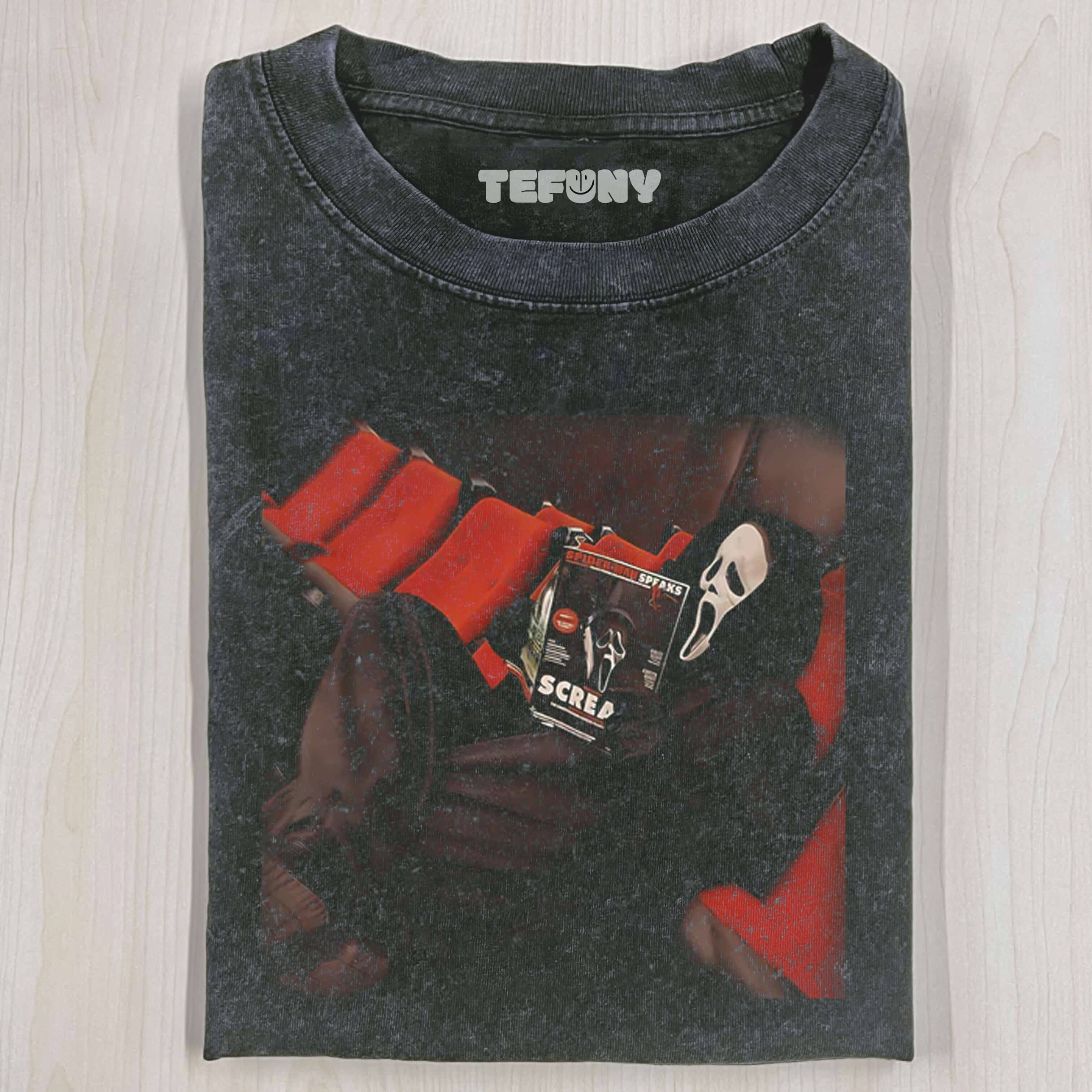 VINTAGE GHOST FACE HALLOWEEN T-SHIRT