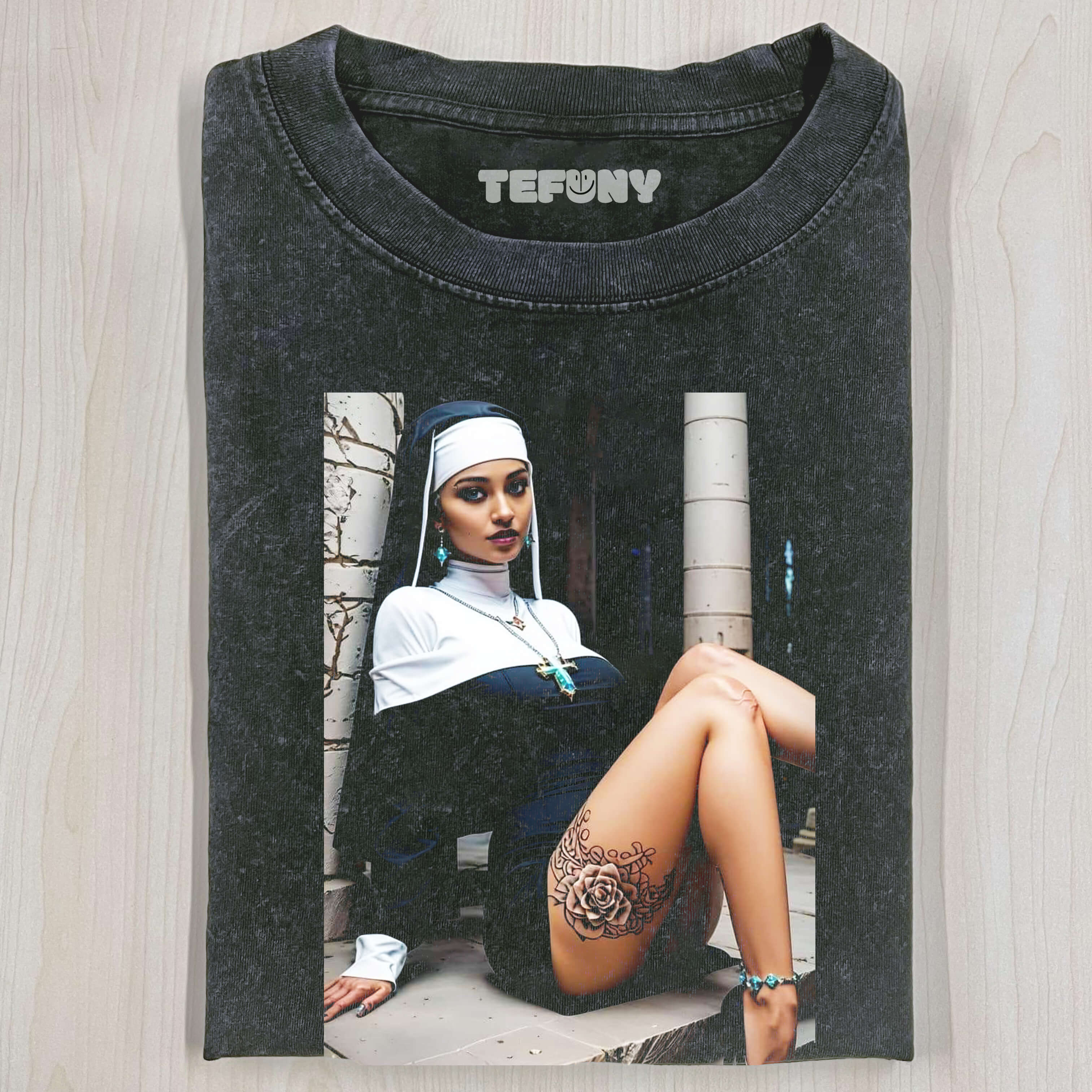 VINTAGE NUN T-SHIRT V1
