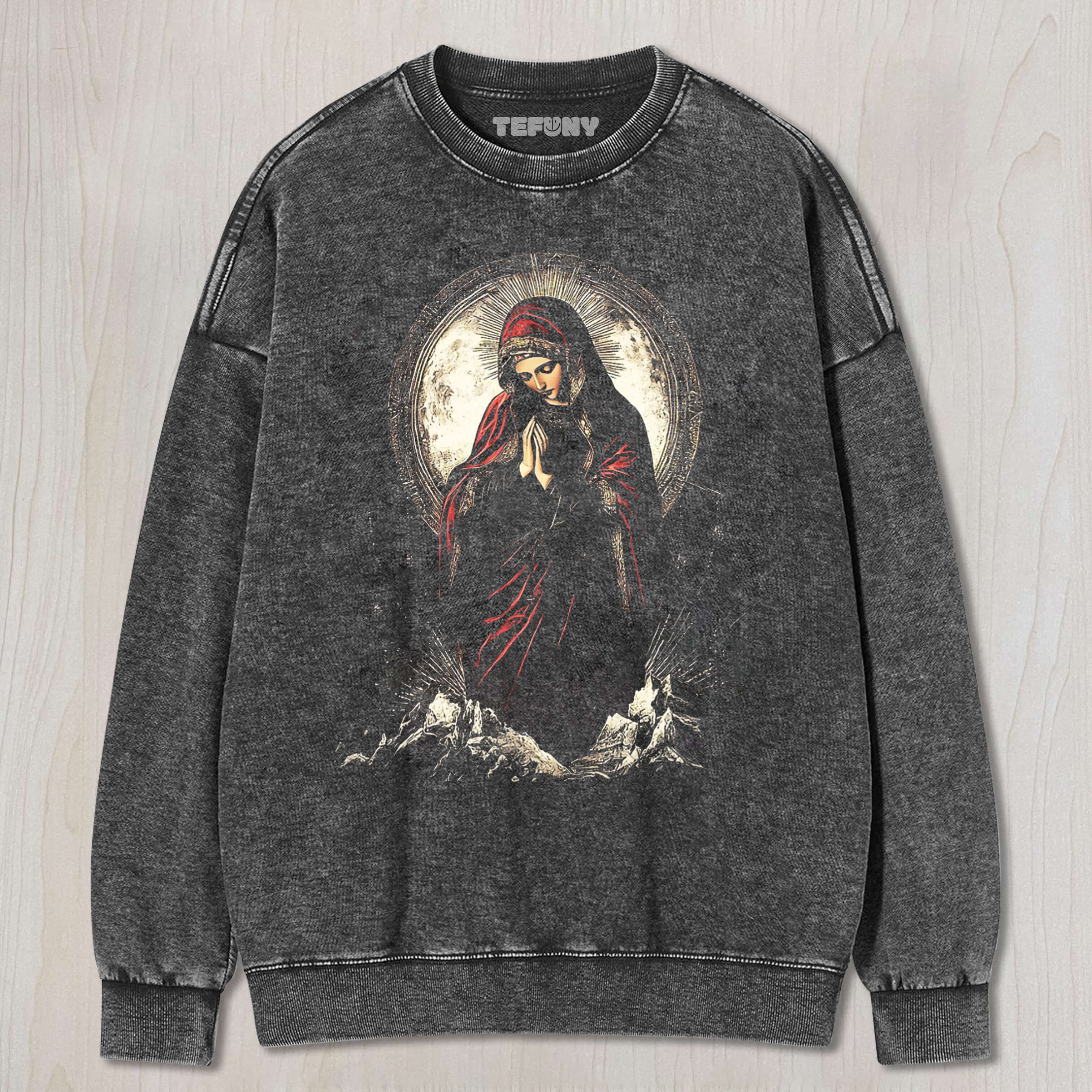 VIRGIN MARY RELIGIOUS TEE & SWEAT & HOOD