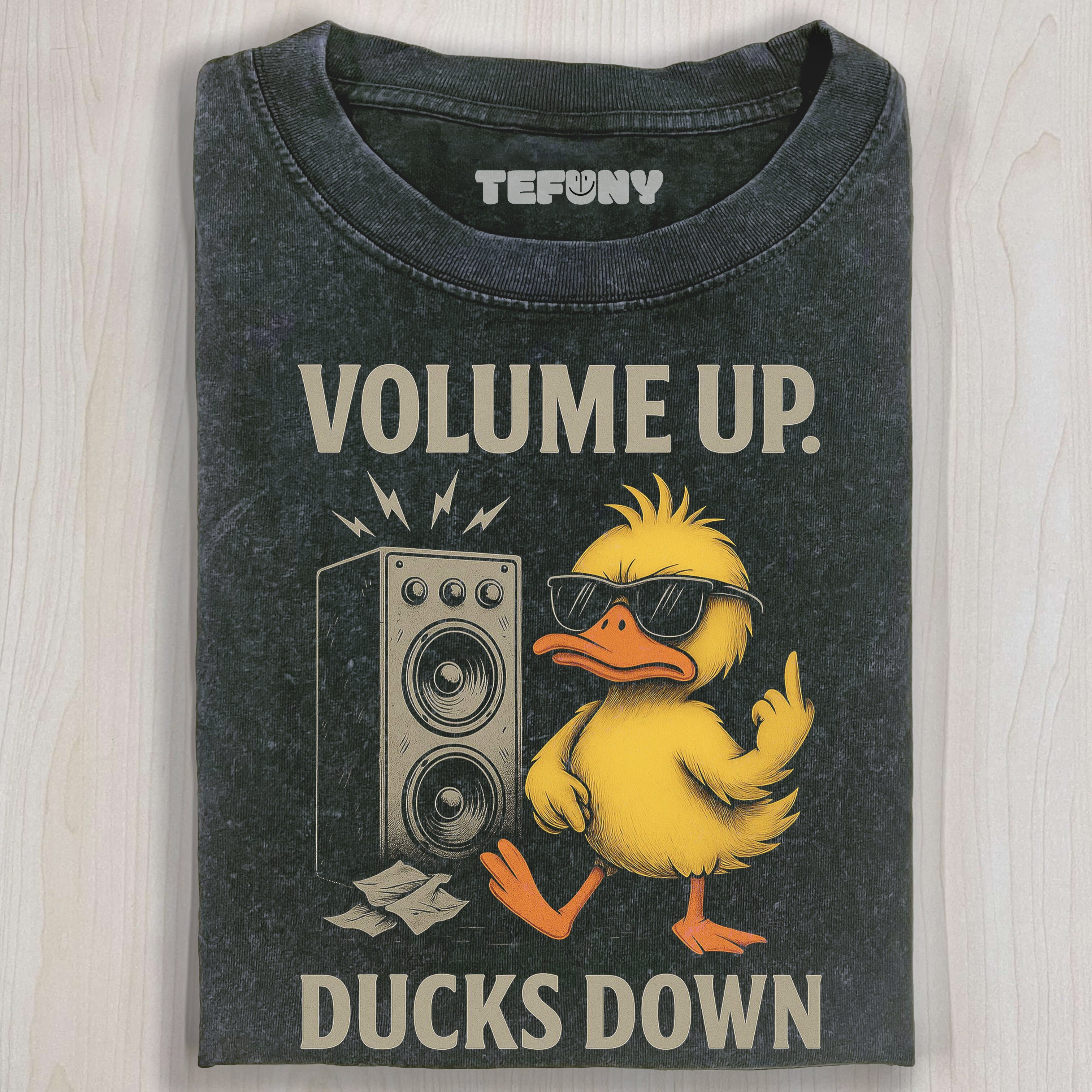 VOLUME UP DUCKS DOWN T-SHIRT
