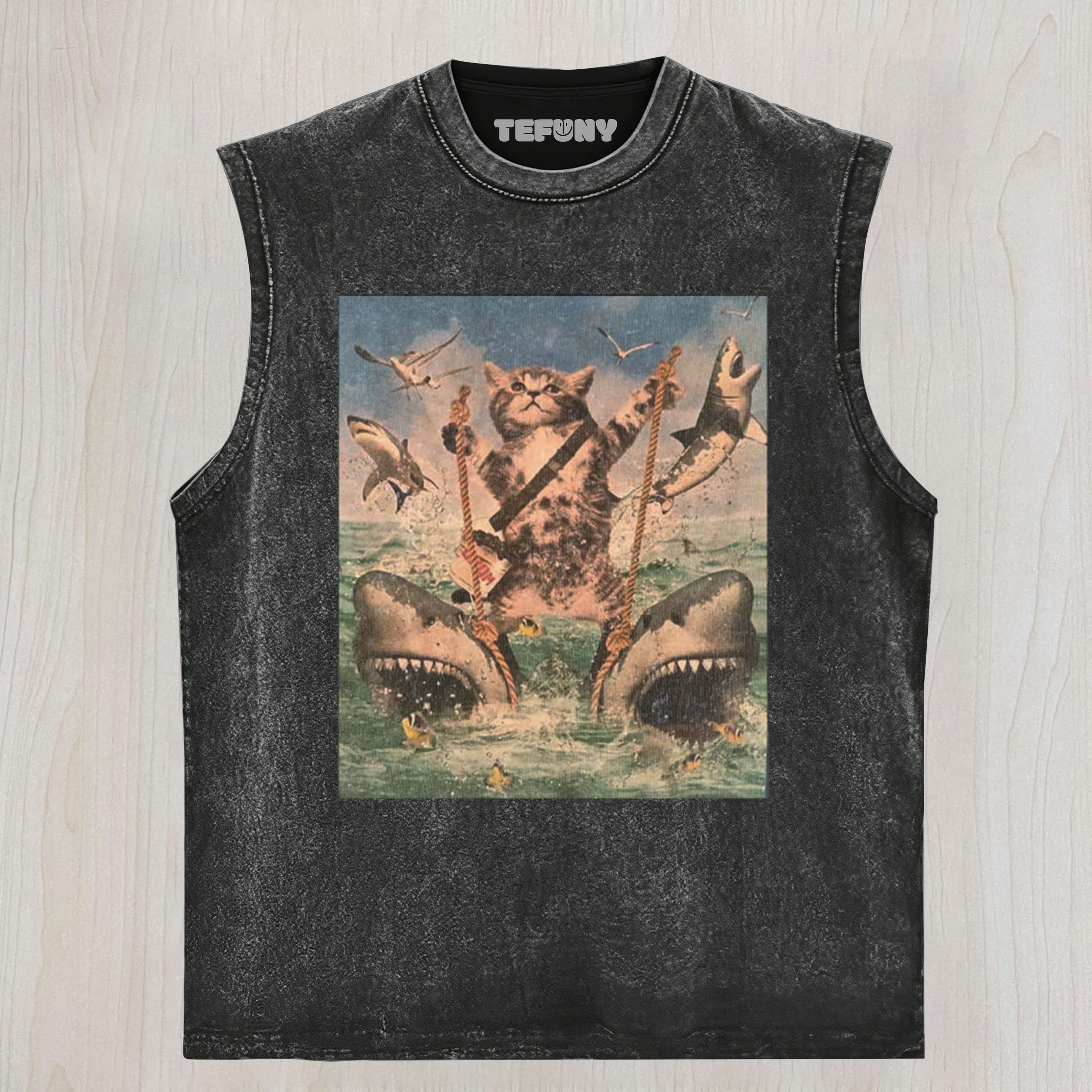 WACKY CAT1 UNISEX TEE, TANK TOP, LAYERED LS, SWEATSHIRT & HOODIE