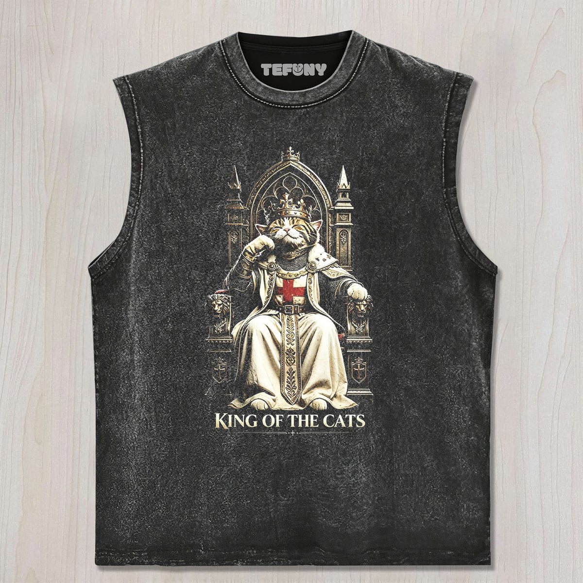 WACKY CAT FAITH FUNNY MEME V3 UNISEX TEE, TANK TOP, LAYERED LS, SWEATSHIRT & HOODIE