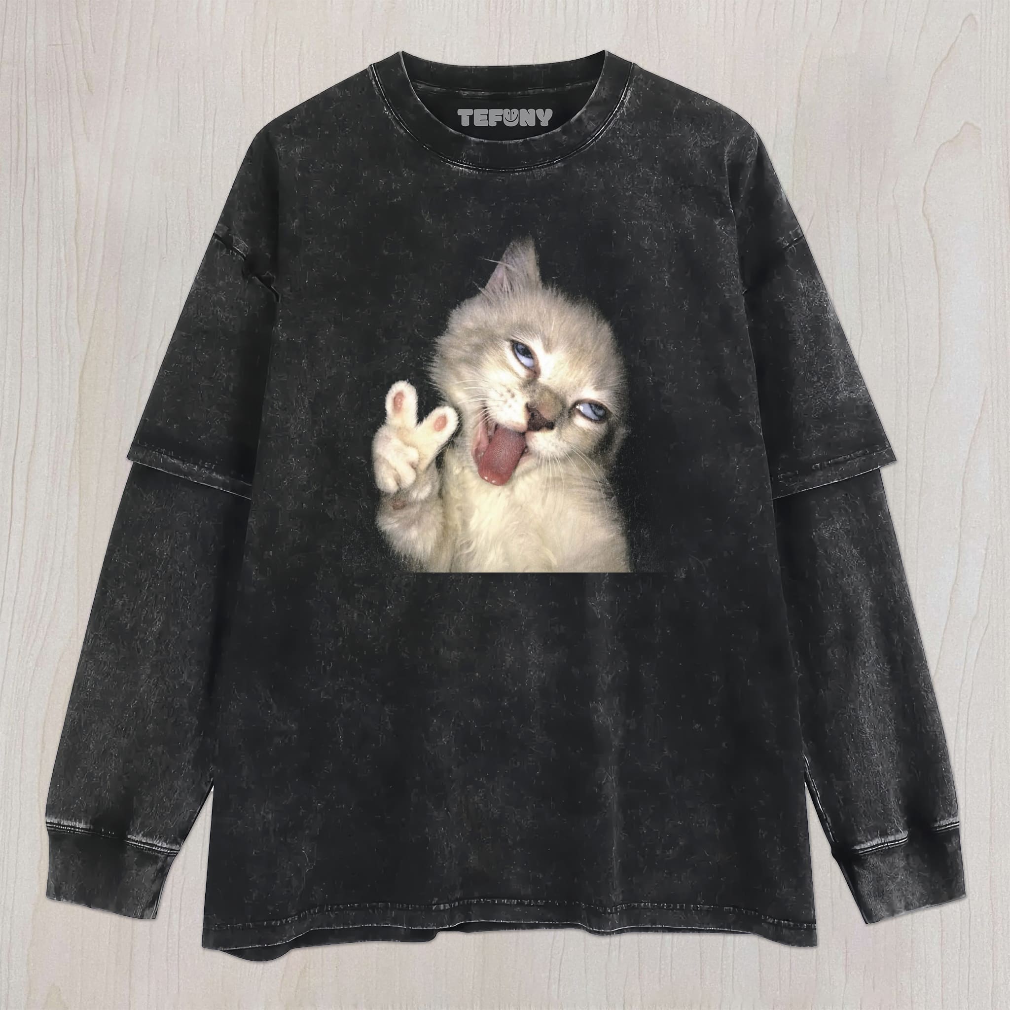 WACKY CAT UNISEX TEE, TANK TOP, LAYERED LS, SWEATSHIRT & HOODIE