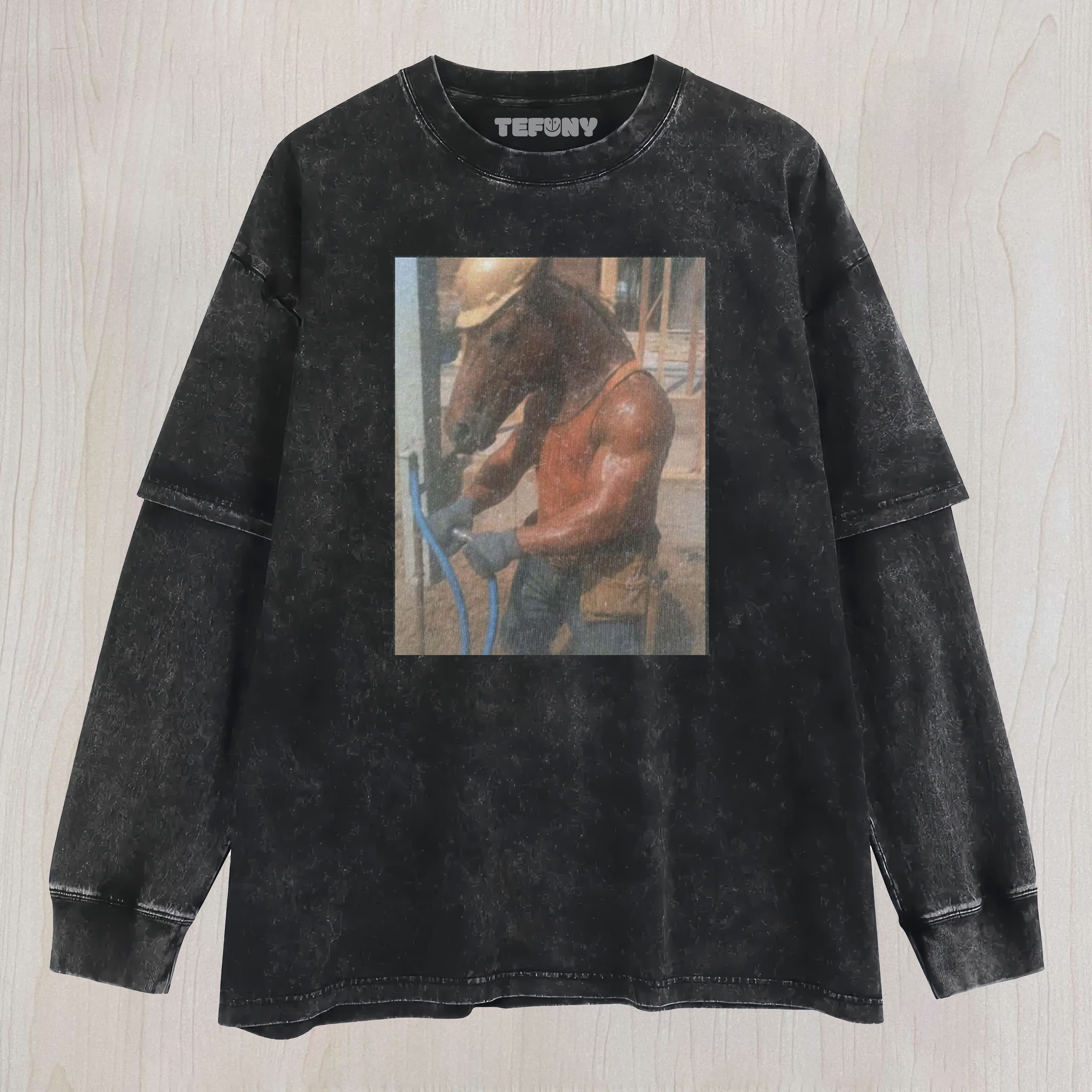 WACKY HORSE UNISEX TEE, TANK TOP, LAYERED LS, SWEATSHIRT & HOODIE