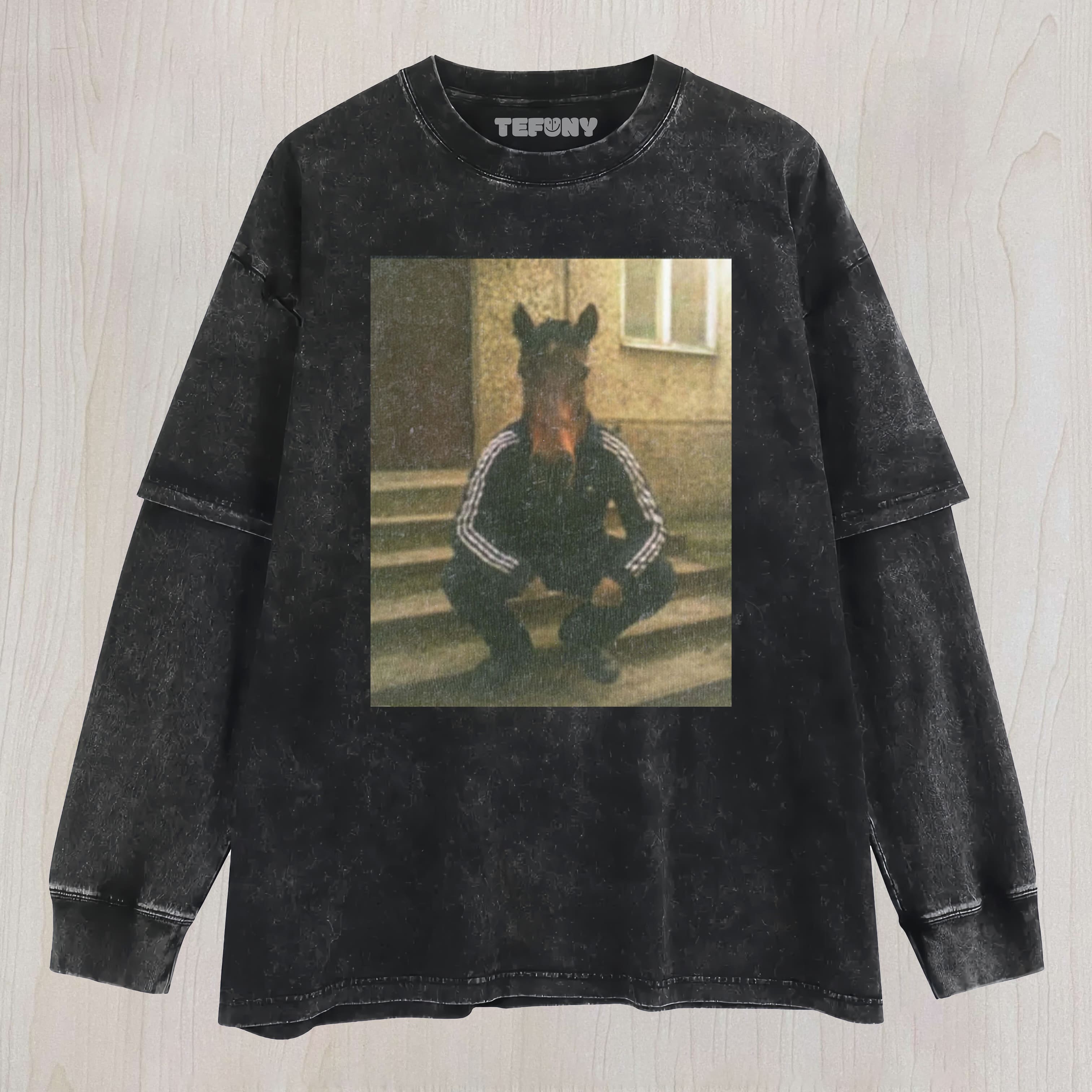 WACKY HORSE UNISEX TEE, TANK TOP, LAYERED LS, SWEATSHIRT & HOODIE