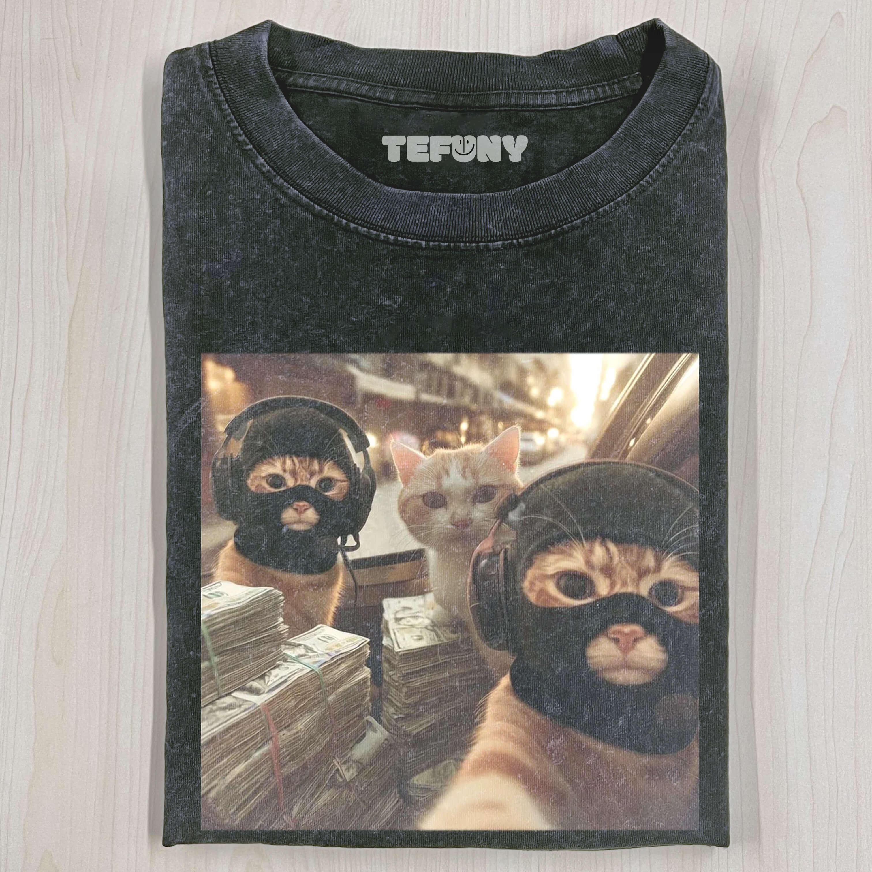 WACKY CAT MEME T-SHIRT V1
