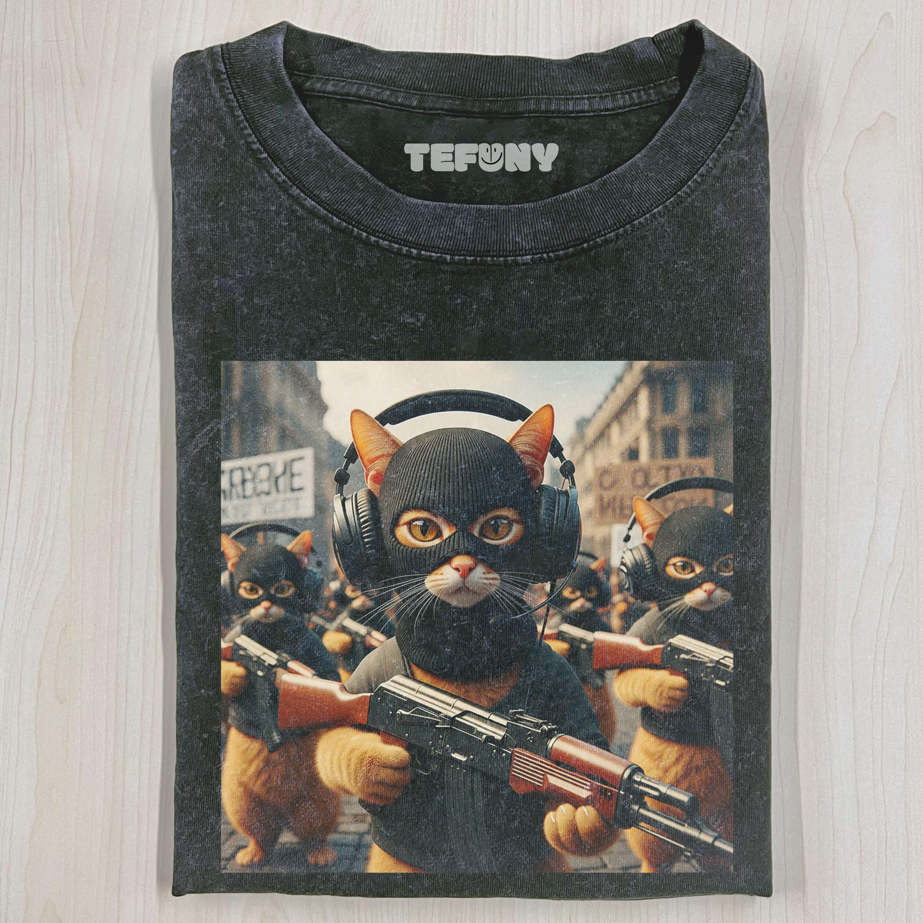 WACKY CAT MEME T-SHIRT V3