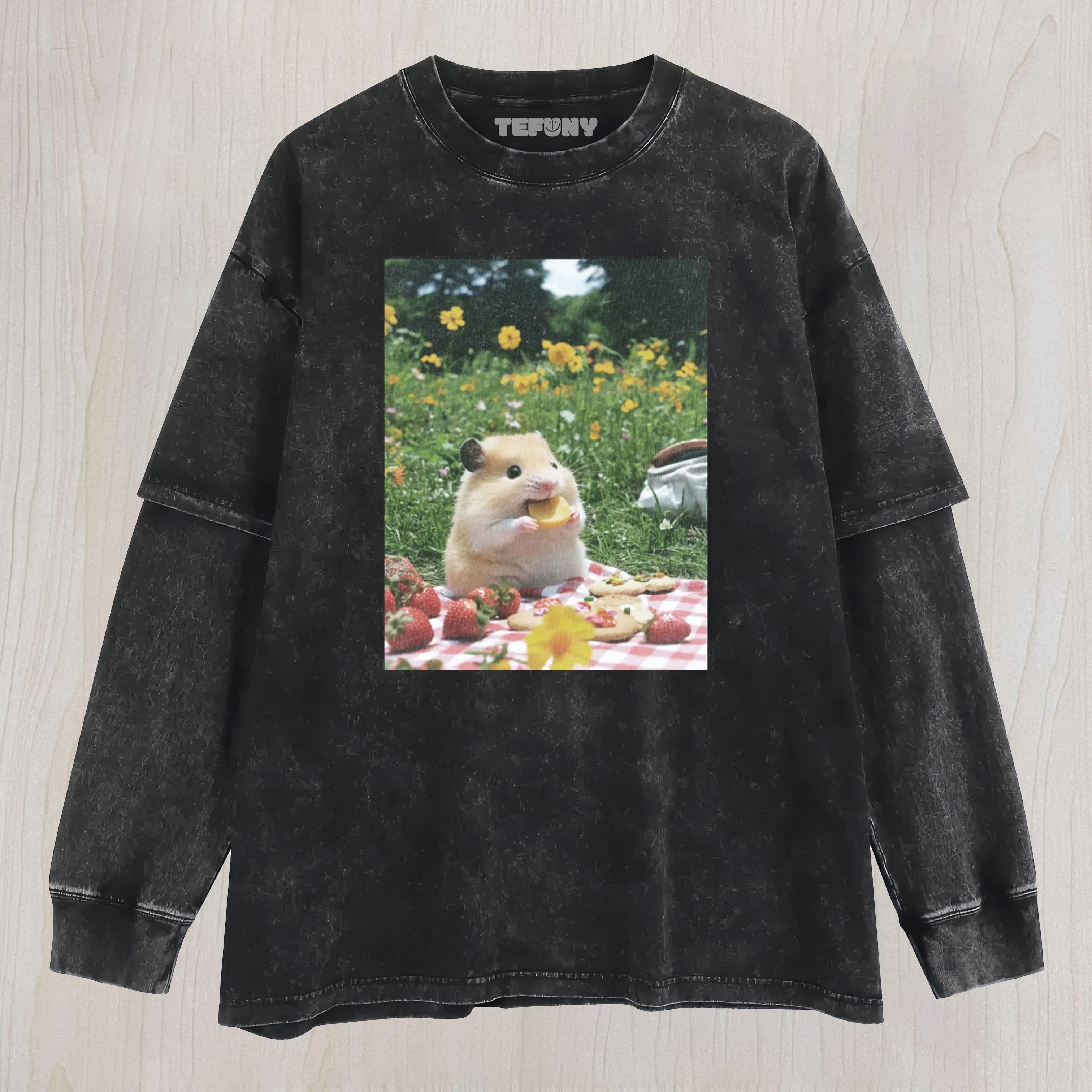 WACKY HAMSTER-2 LAYERED LONG SLEEVE