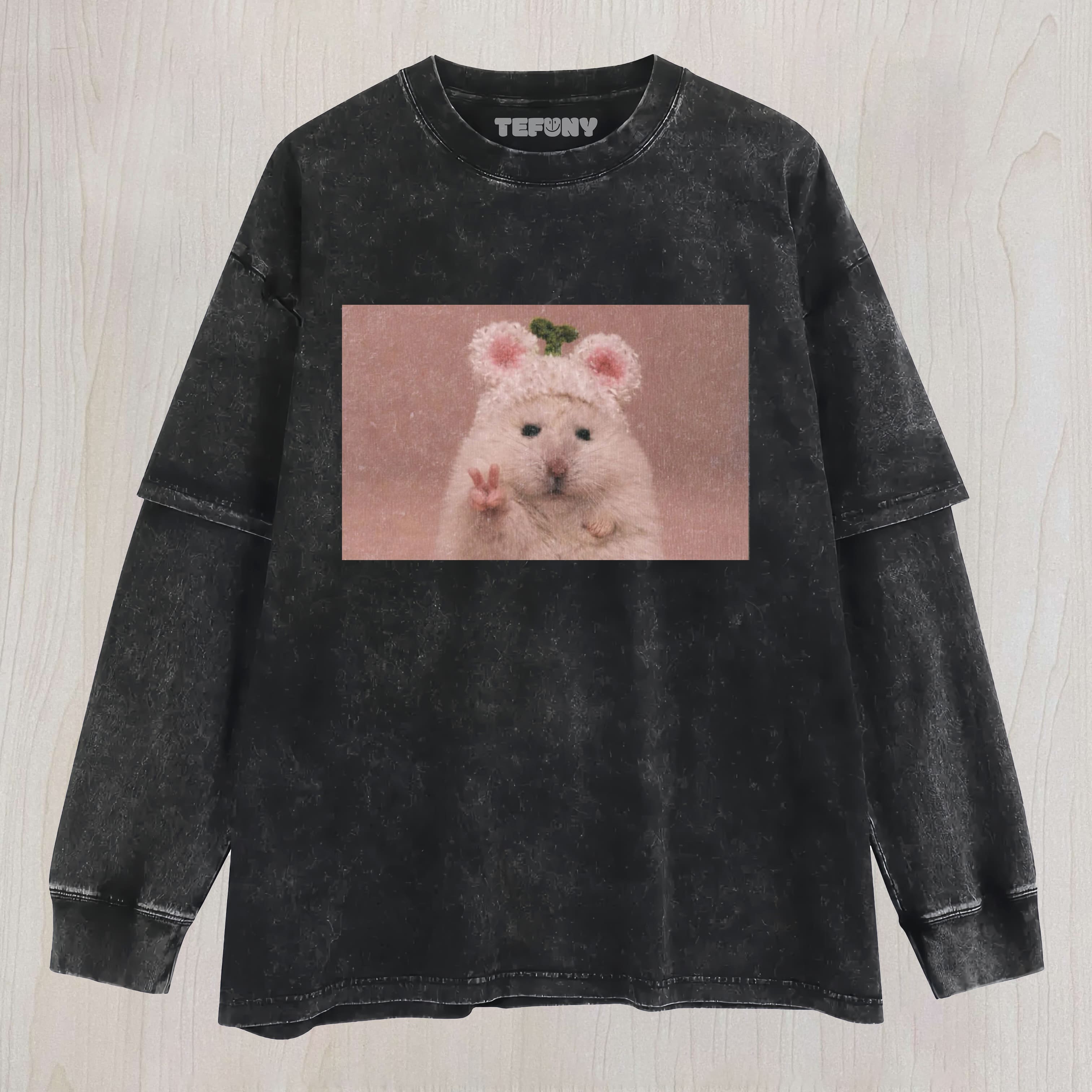 WACKY HAMSTER-4 LAYERED LONG SLEEVE