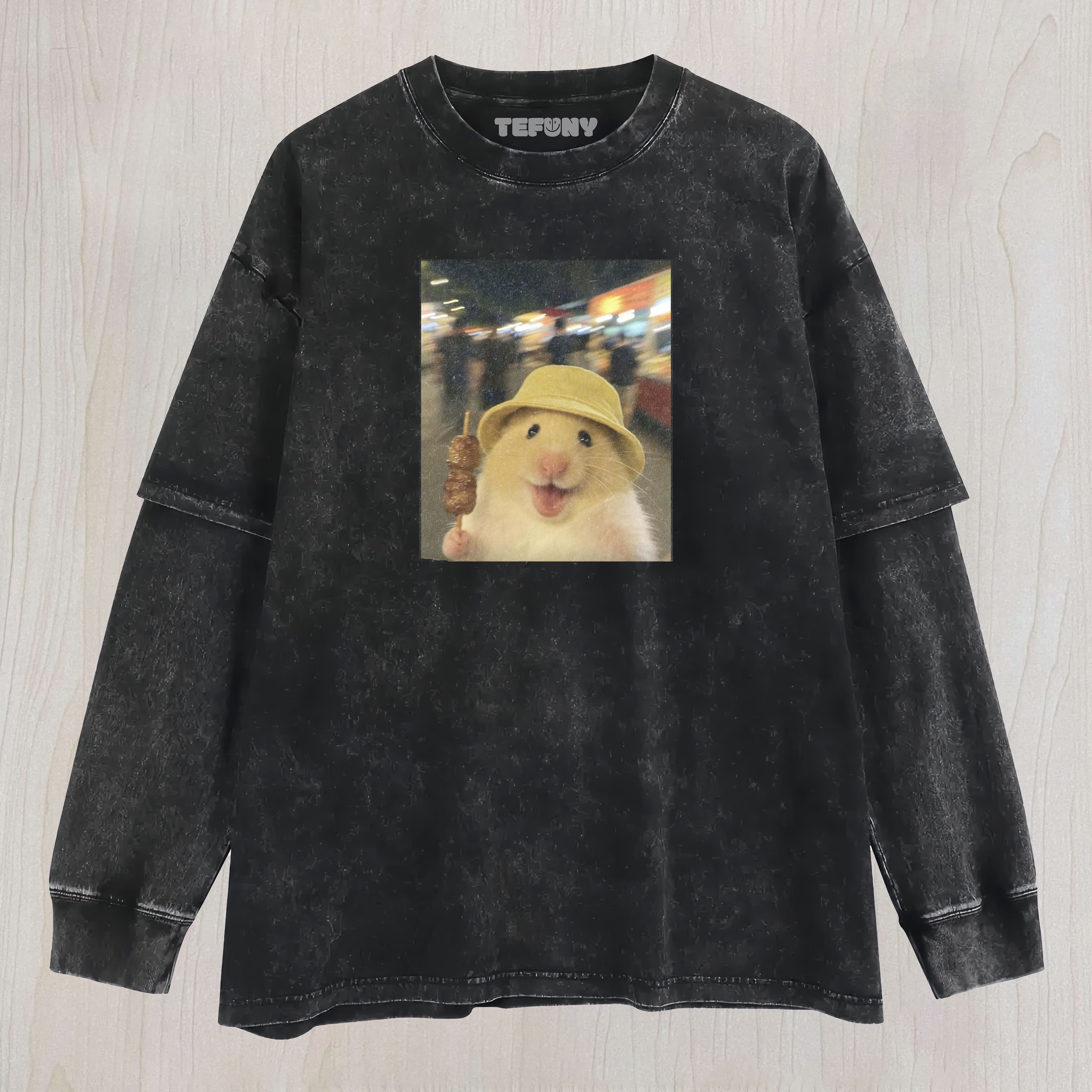 WACKY HAMSTER-2  LAYERED LONG SLEEVE