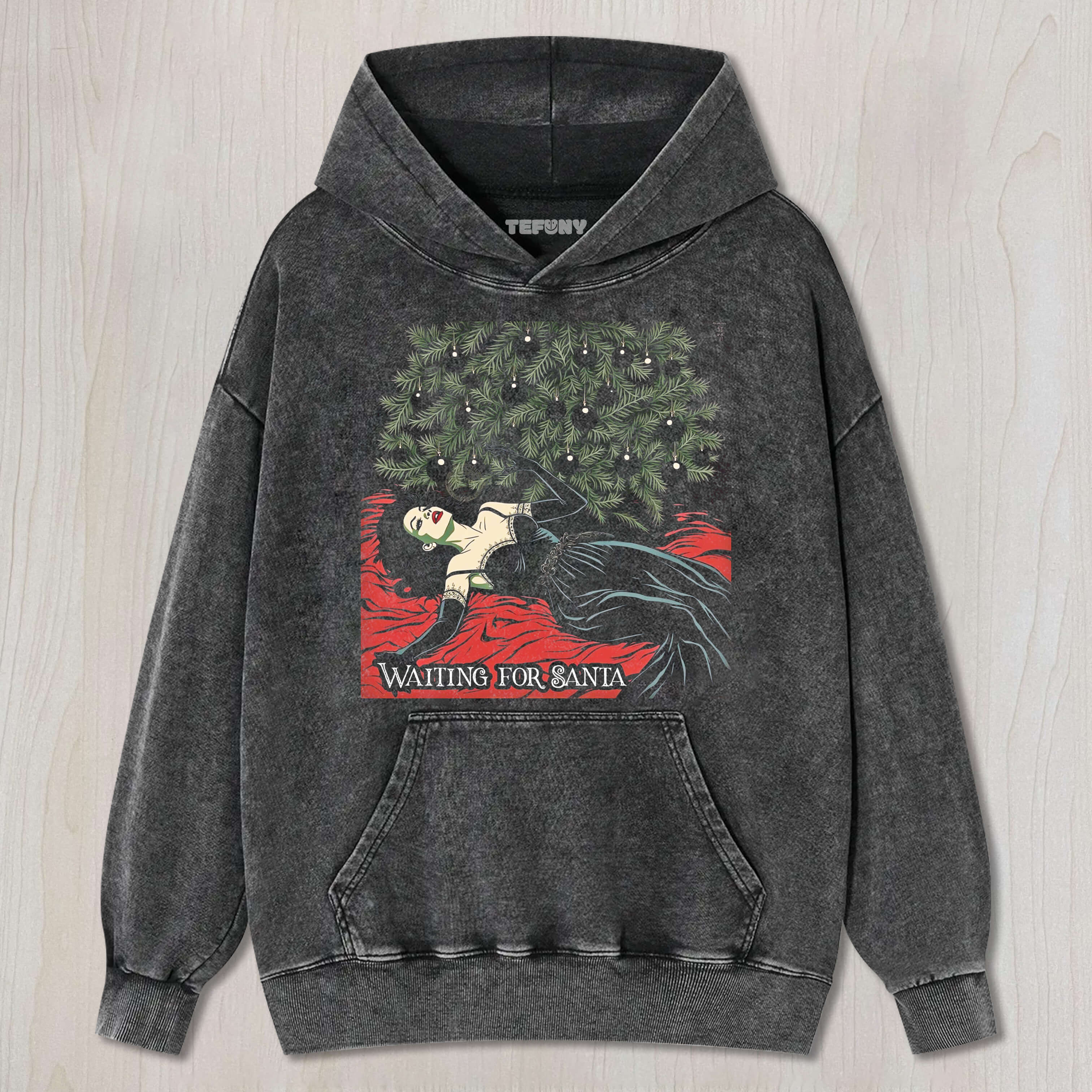 WAITING FOR SANTA T-SHIRT & LONG SLEEVES & HOODIES