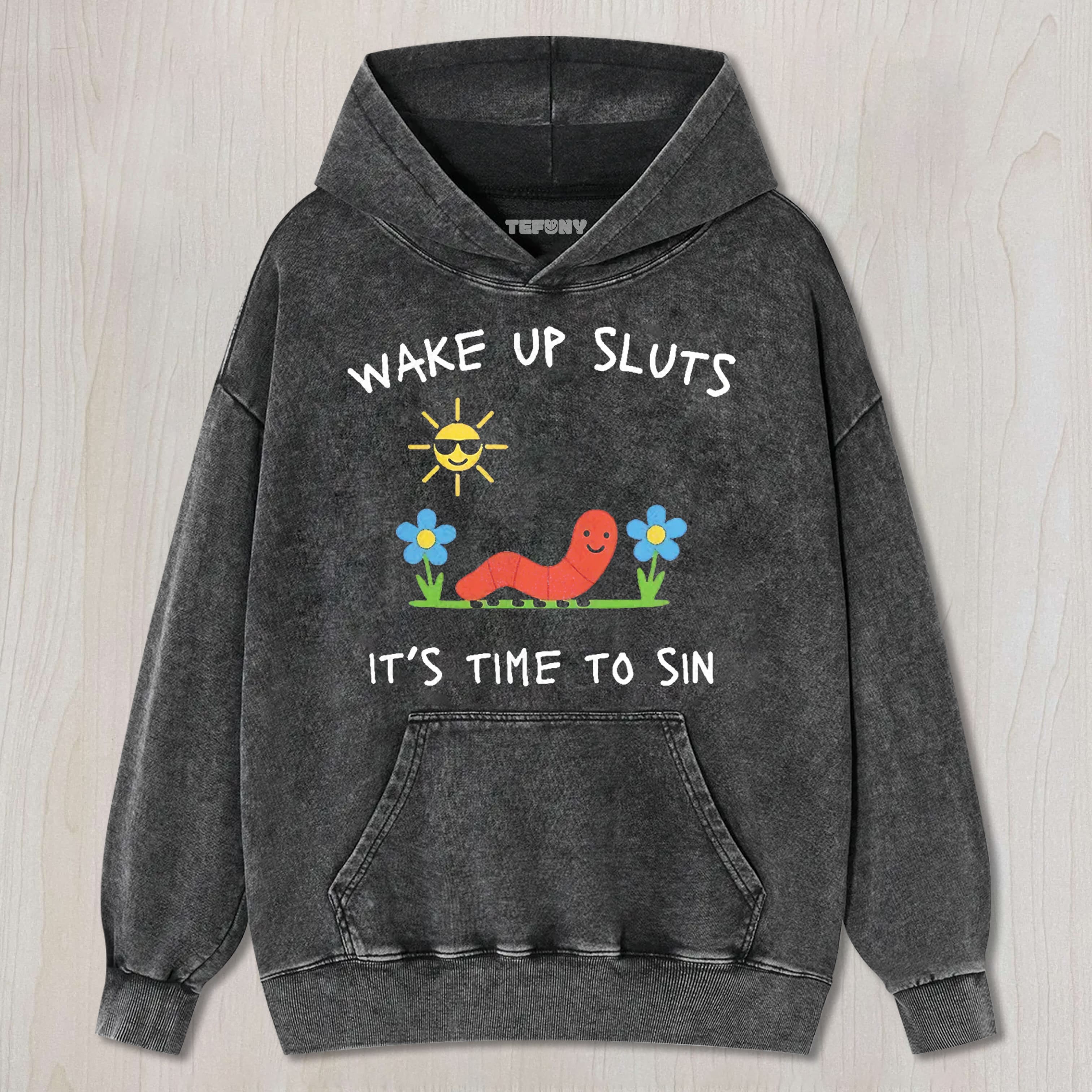 WAKE UP CUTE CHILDREN'S DRAWINGS TEE & SWEAT & HOOD