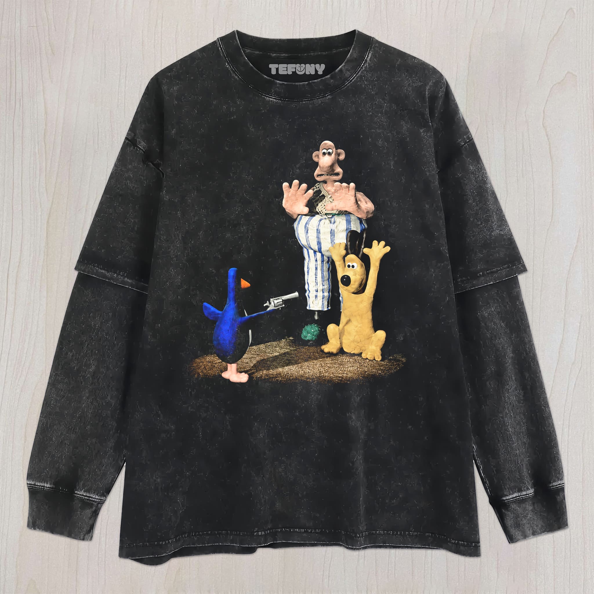 WALLACE & GROMIT UNISEX TEE, TANK TOP, LAYERED LS, SWEATSHIRT & HOODIE