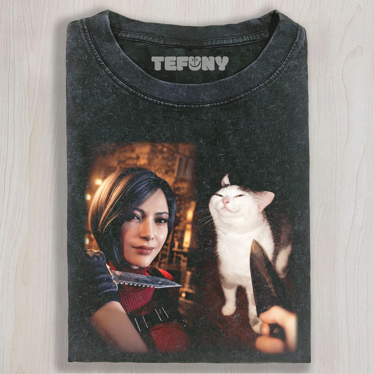 WANG & CAT MEME UNISEX TEE, TANK TOP, LAYERED LS, SWEATSHIRT & HOODIE