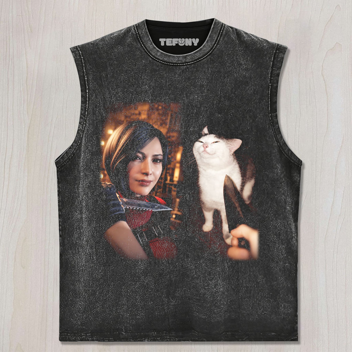 WANG & CAT MEME UNISEX TEE, TANK TOP, LAYERED LS, SWEATSHIRT & HOODIE