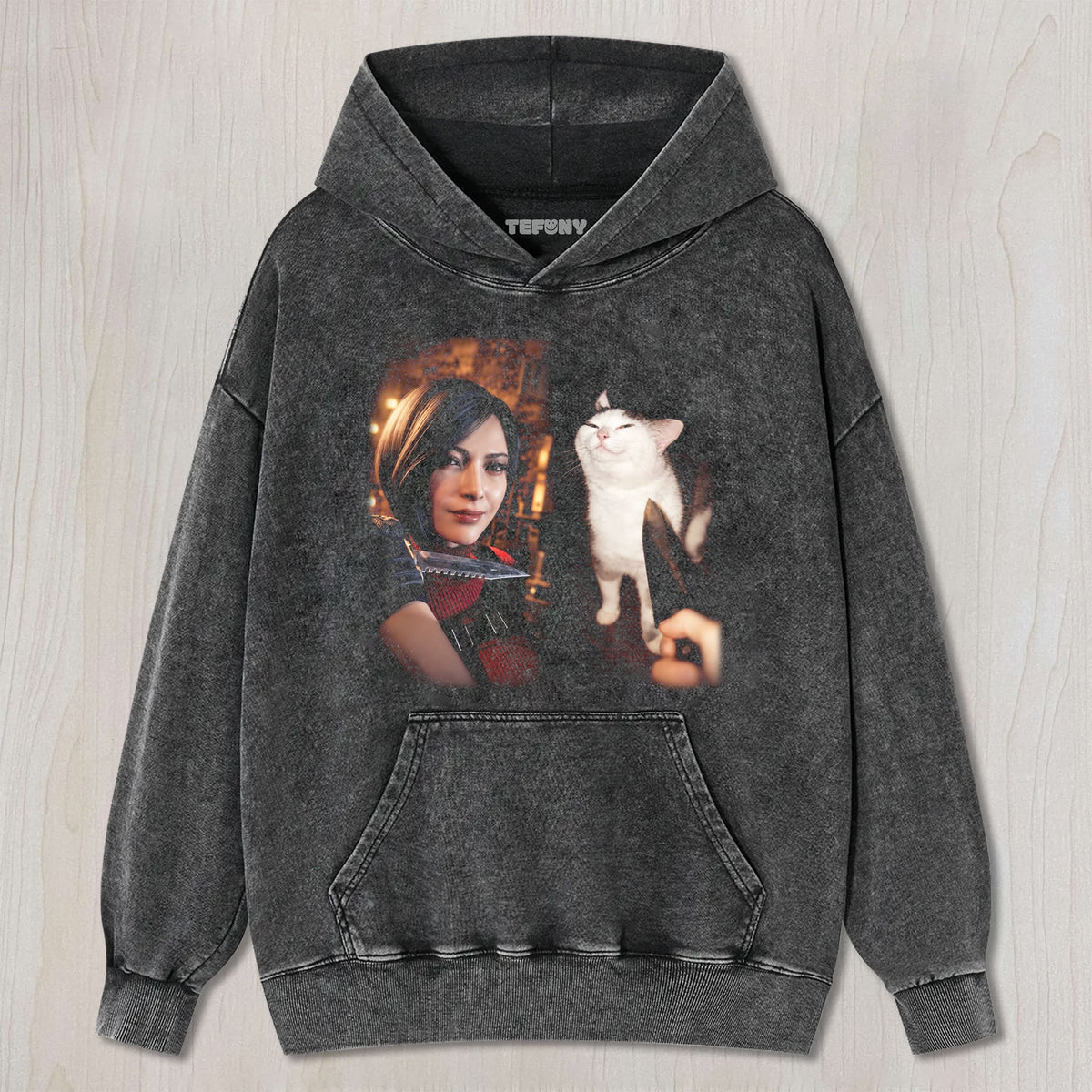 WANG & CAT MEME UNISEX TEE, TANK TOP, LAYERED LS, SWEATSHIRT & HOODIE