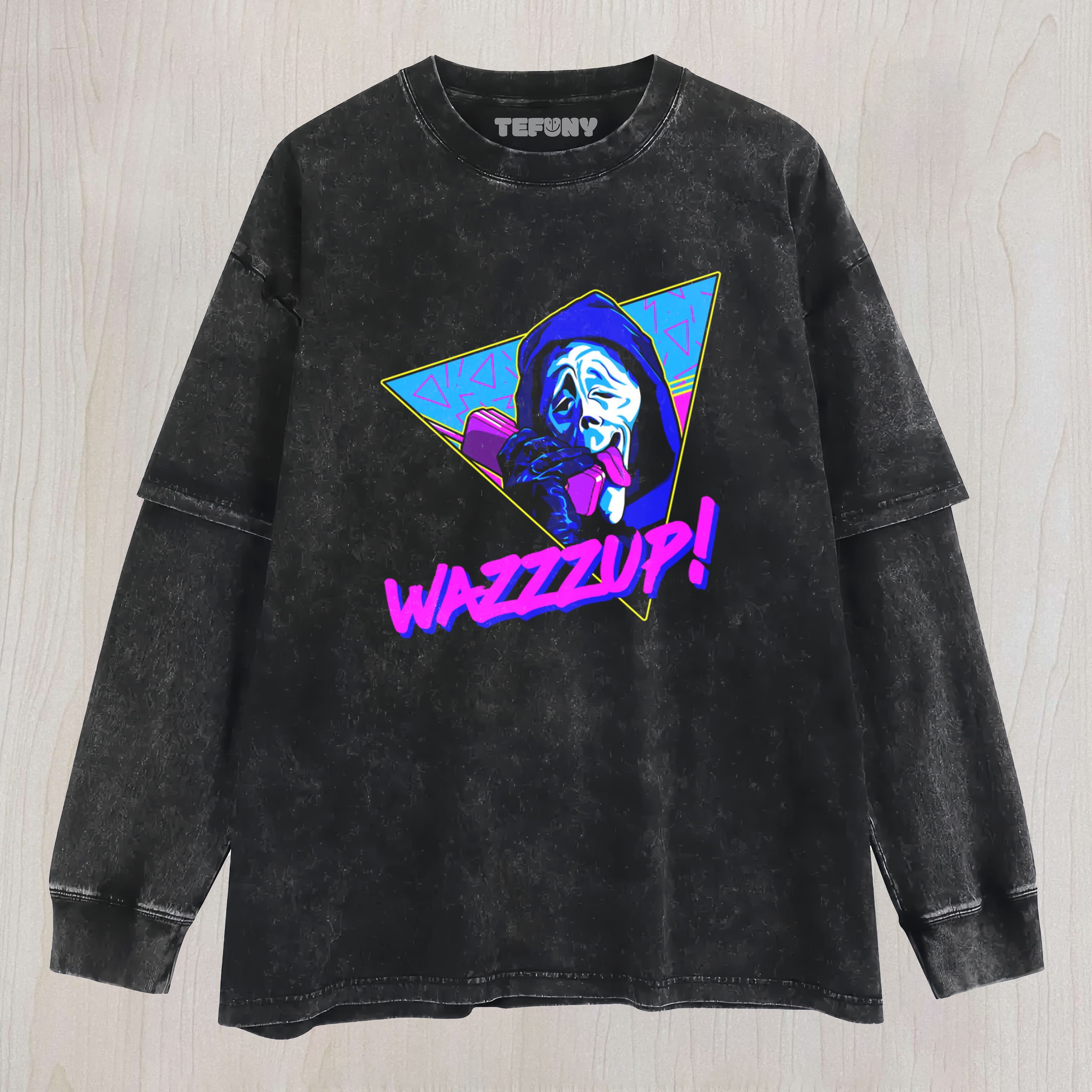 WAZZZUP IT'S ME LAYERED LONG SLEEVE