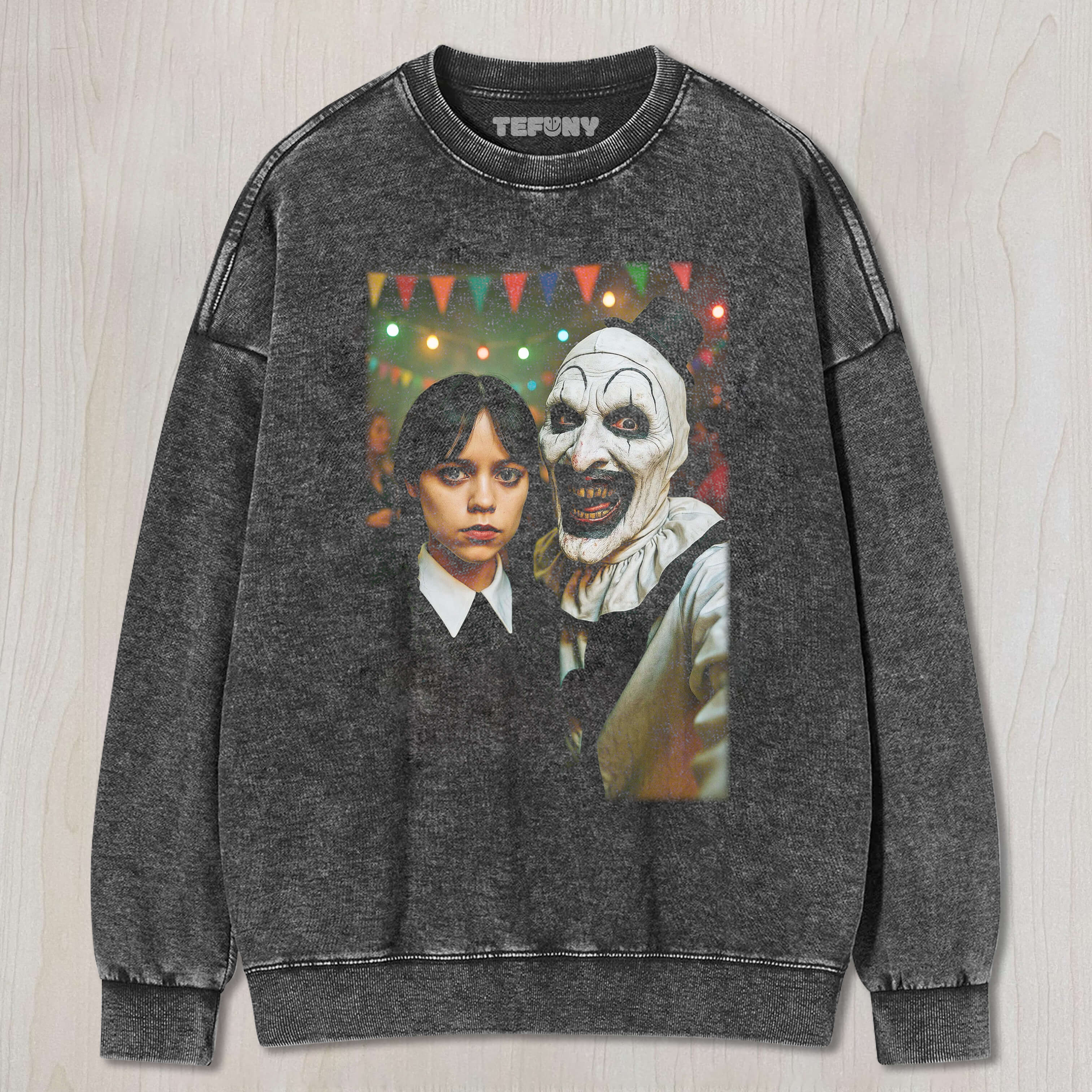 WEDNESDAY AND ART THE CLOWN TEE & SWEAT & HOOD