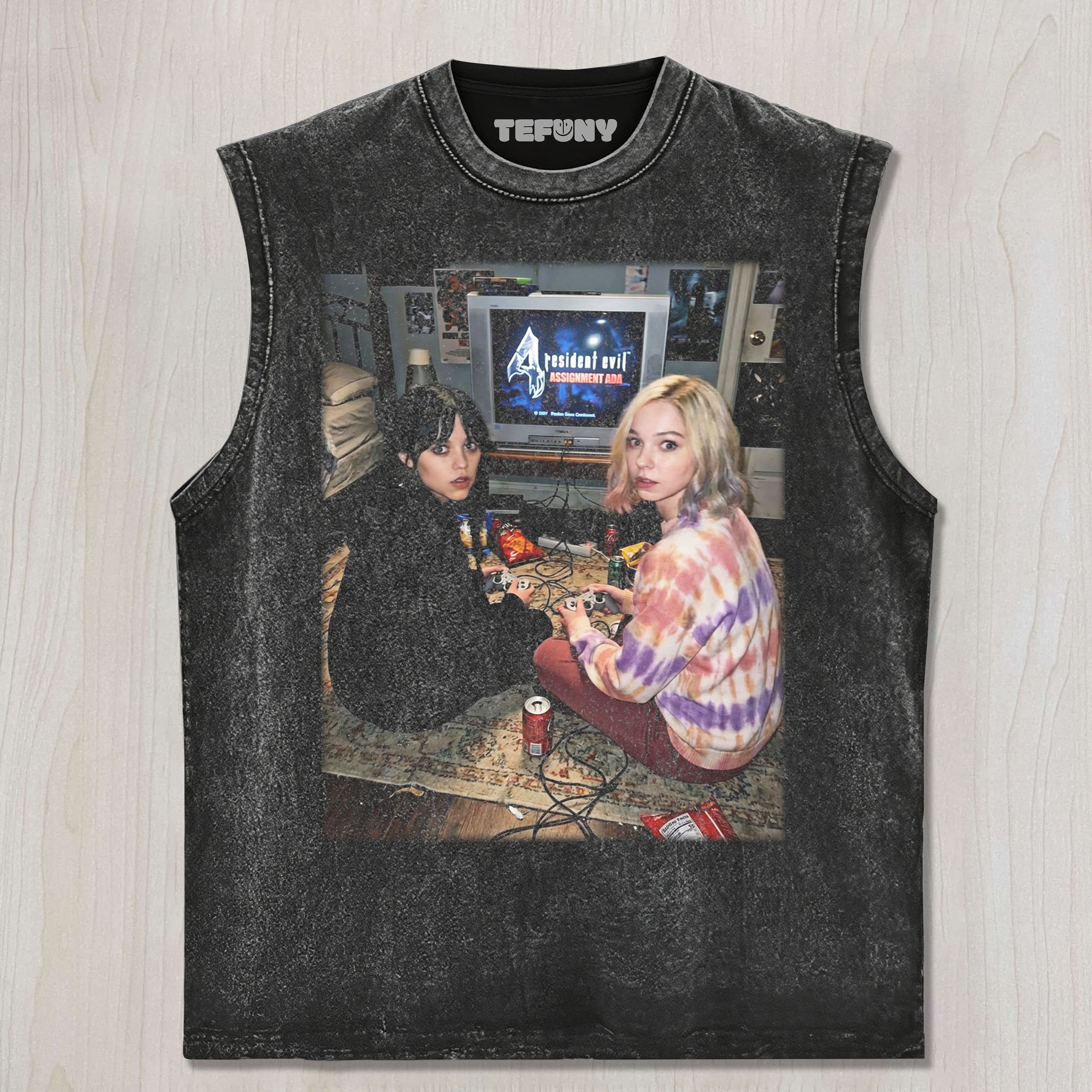 WEDNESDAY AND RESIDENT EVIL UNISEX TEE, TANK TOP, LAYERED LS, SWEATSHIRT & HOODIE