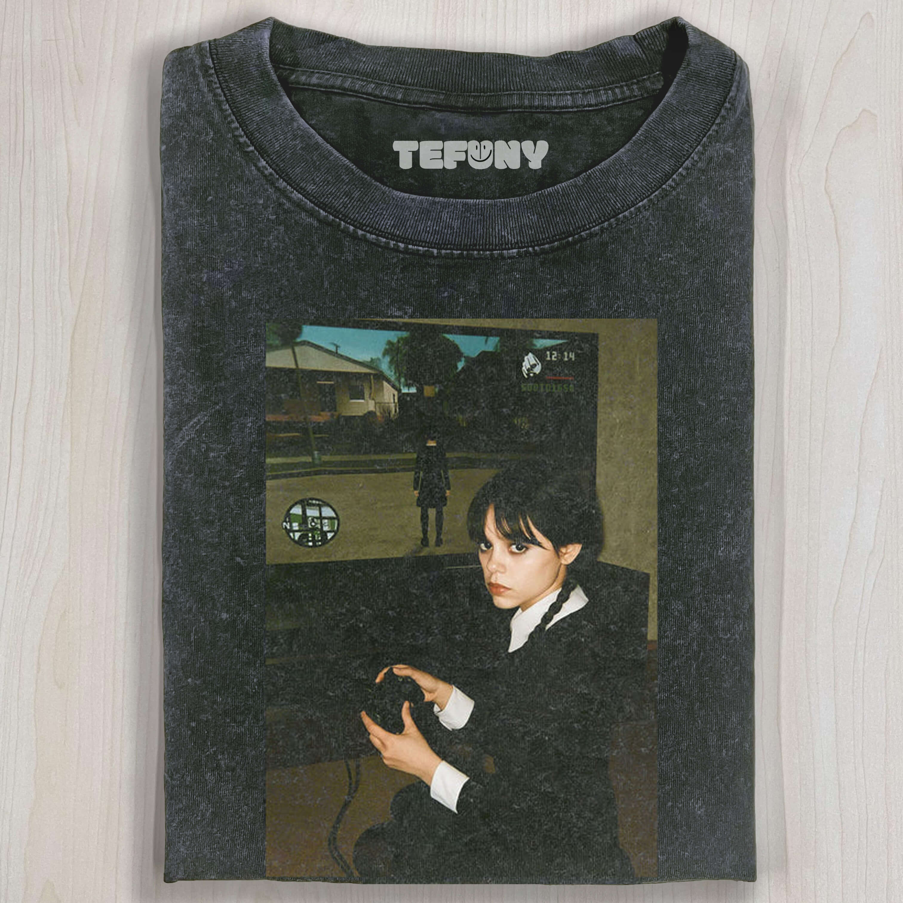 WEDNESDAY S2 GAME - THEMED VINTAGE T-SHIRT