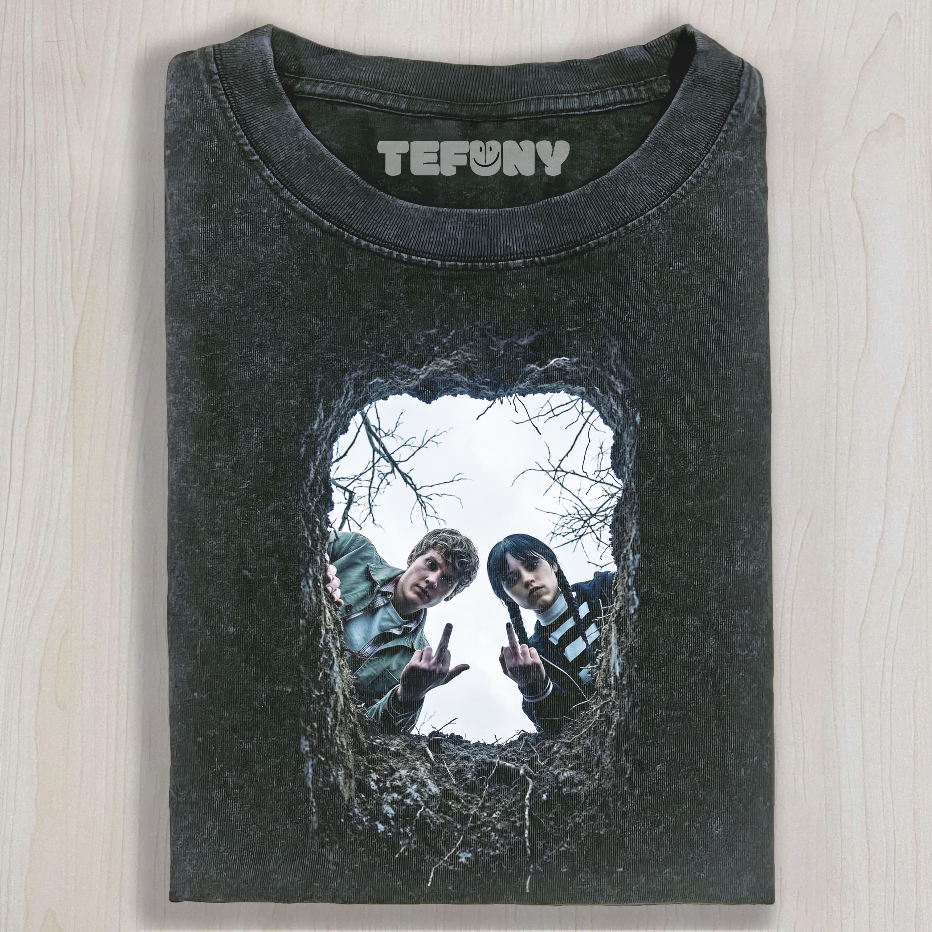 WEDNESDAY THE MIDDLE FINGER UNISEX TEE, TANK TOP, LAYERED LS, SWEATSHIRT & HOODIE