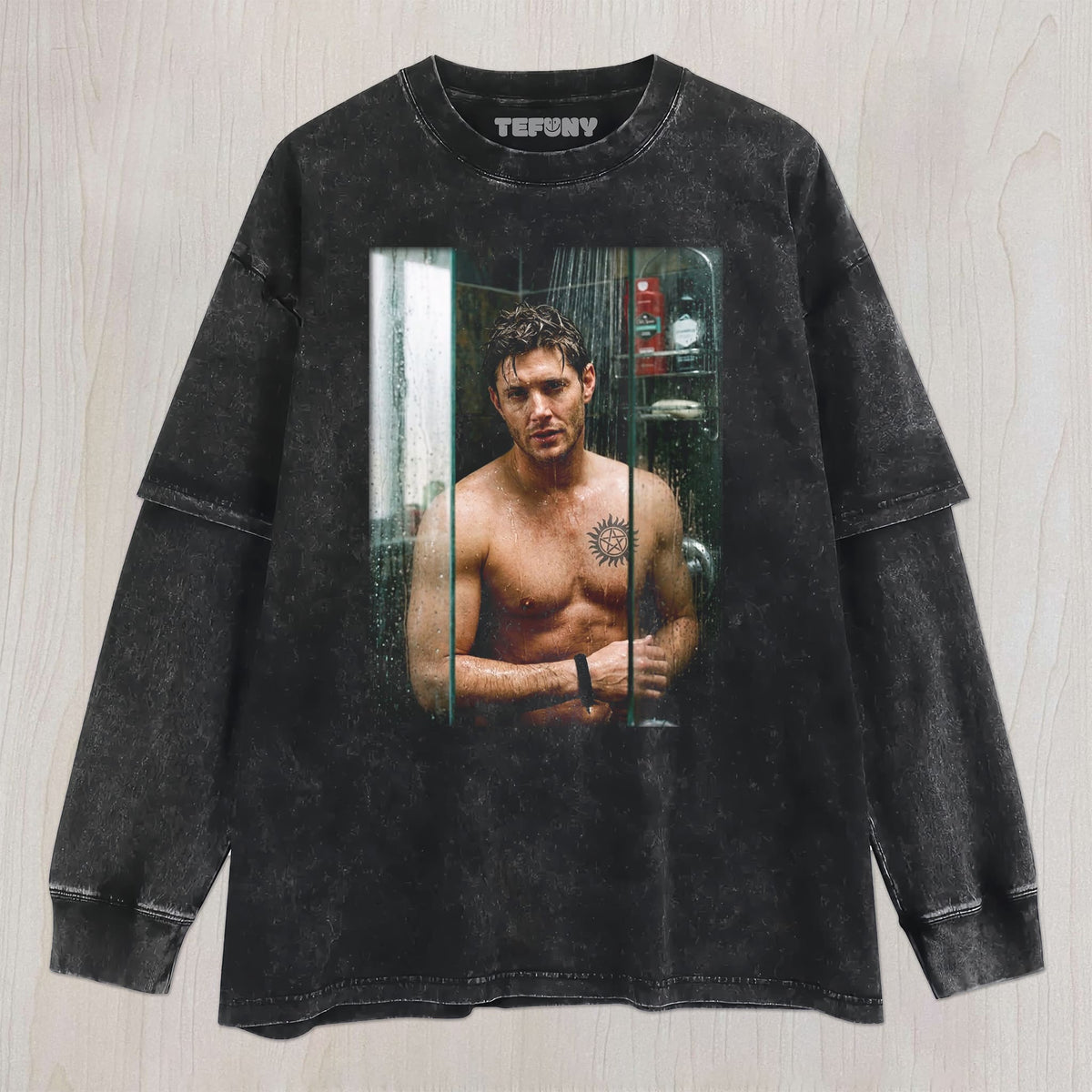 WET BATHROOM SNAP T-SHIRT UNISEX TEE, TANK TOP, LAYERED LS, SWEATSHIRT & HOODIE