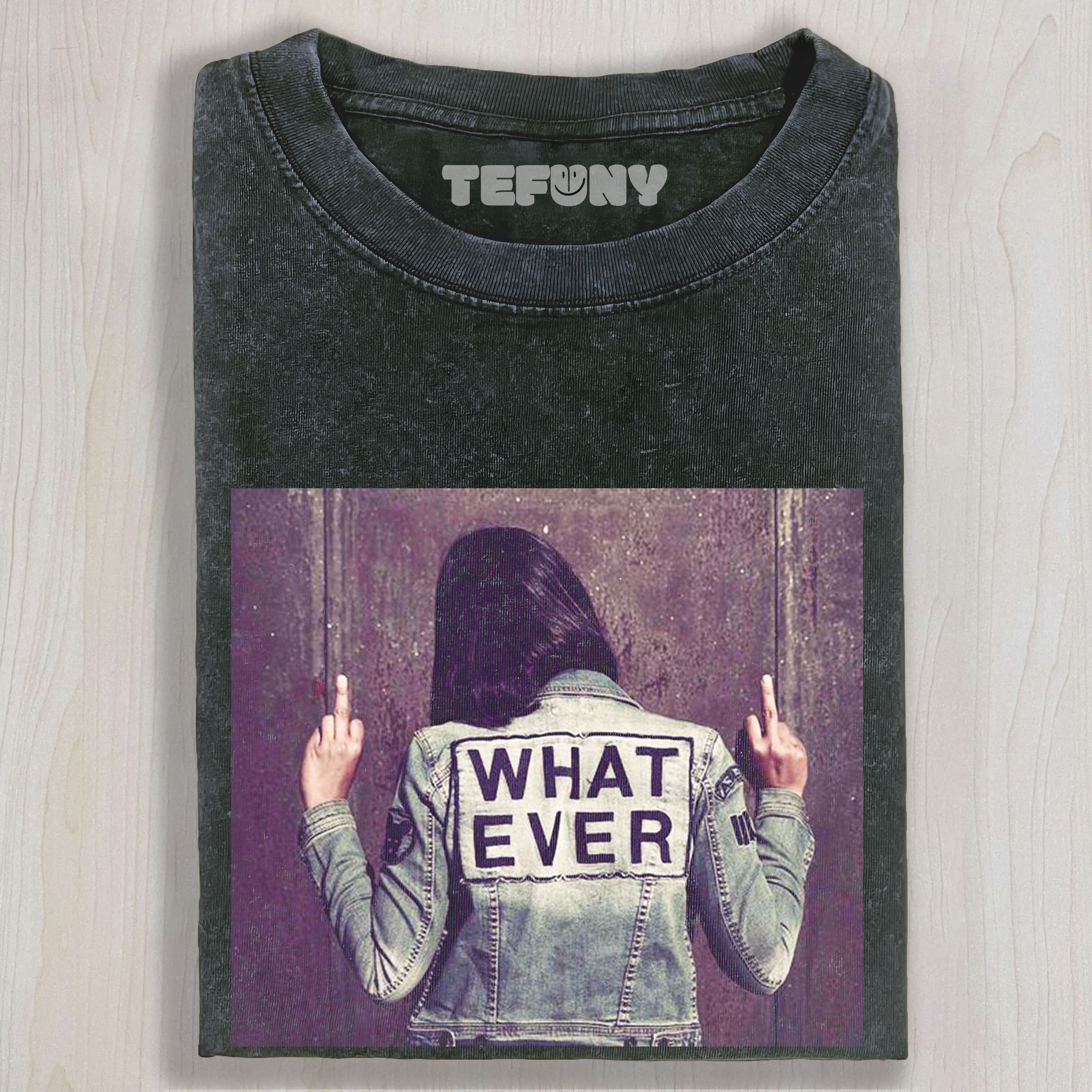 WHAT EVER MIDDLE FINGER TEE & SWEAT & HOOD