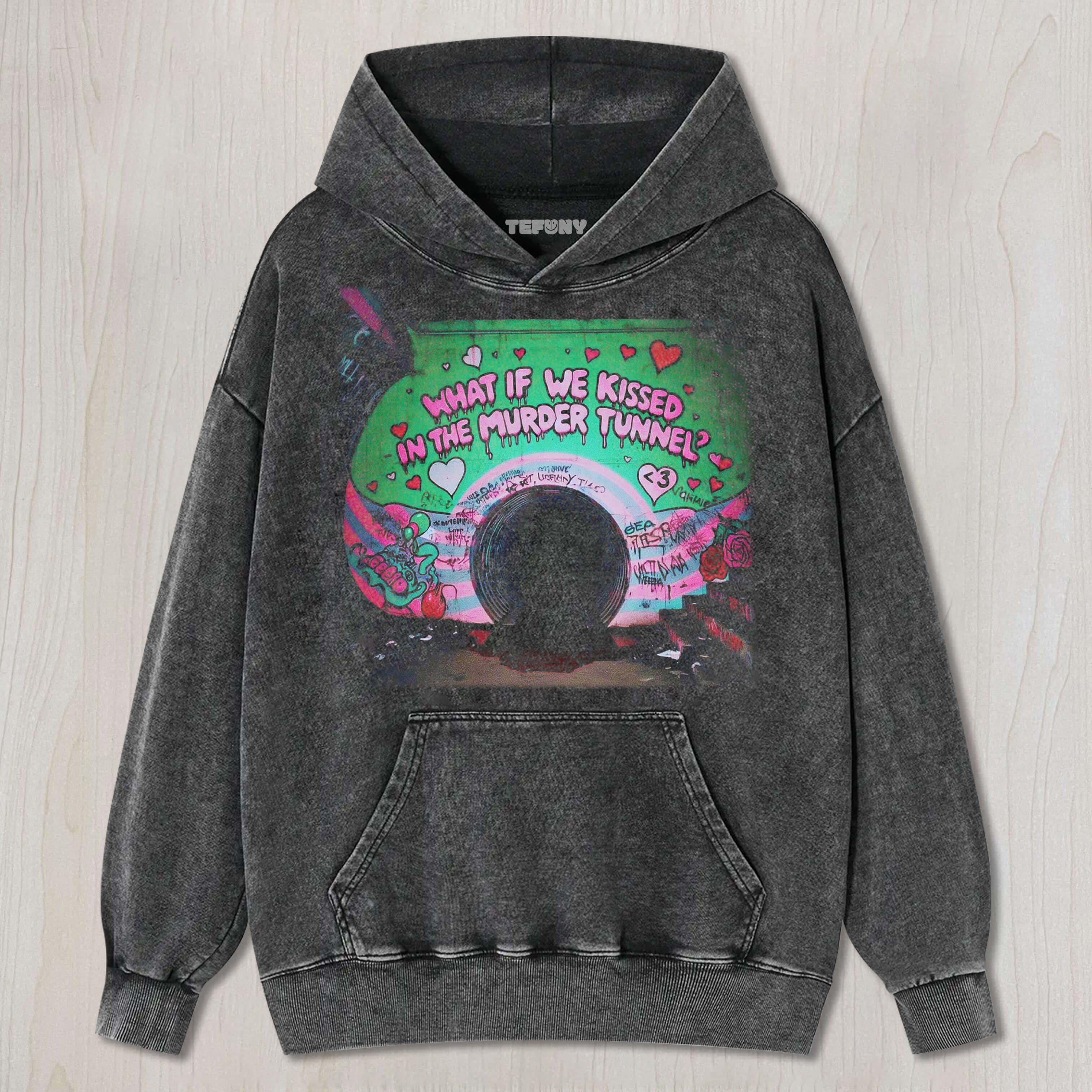 WHAT IF WE KISSED IN THE MURDER TUNNEL TEE & SWEAT & HOOD