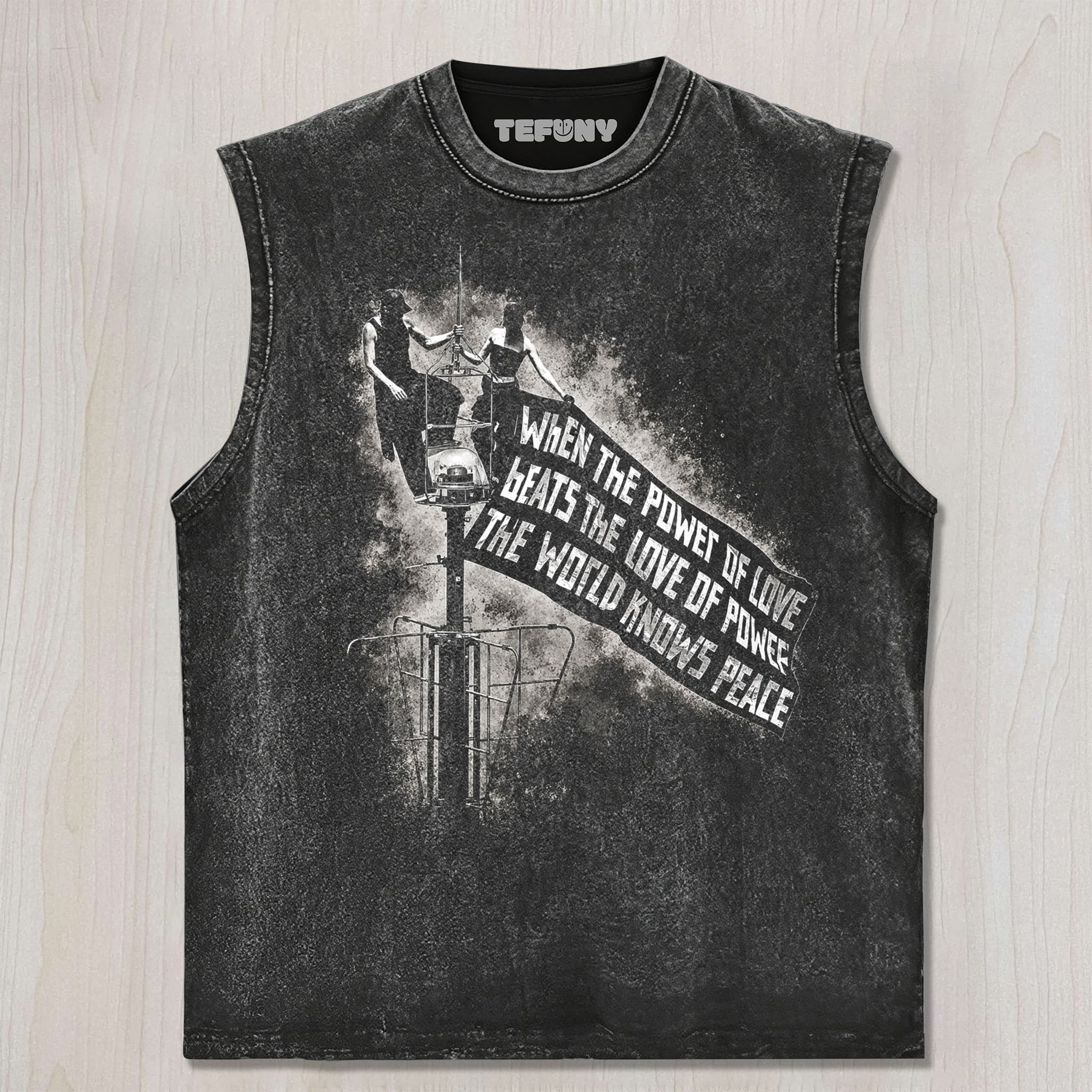 WHEN LOVE BEATS POWER UNISEX TEE, TANK TOP, LAYERED LS, SWEATSHIRT & HOODIE