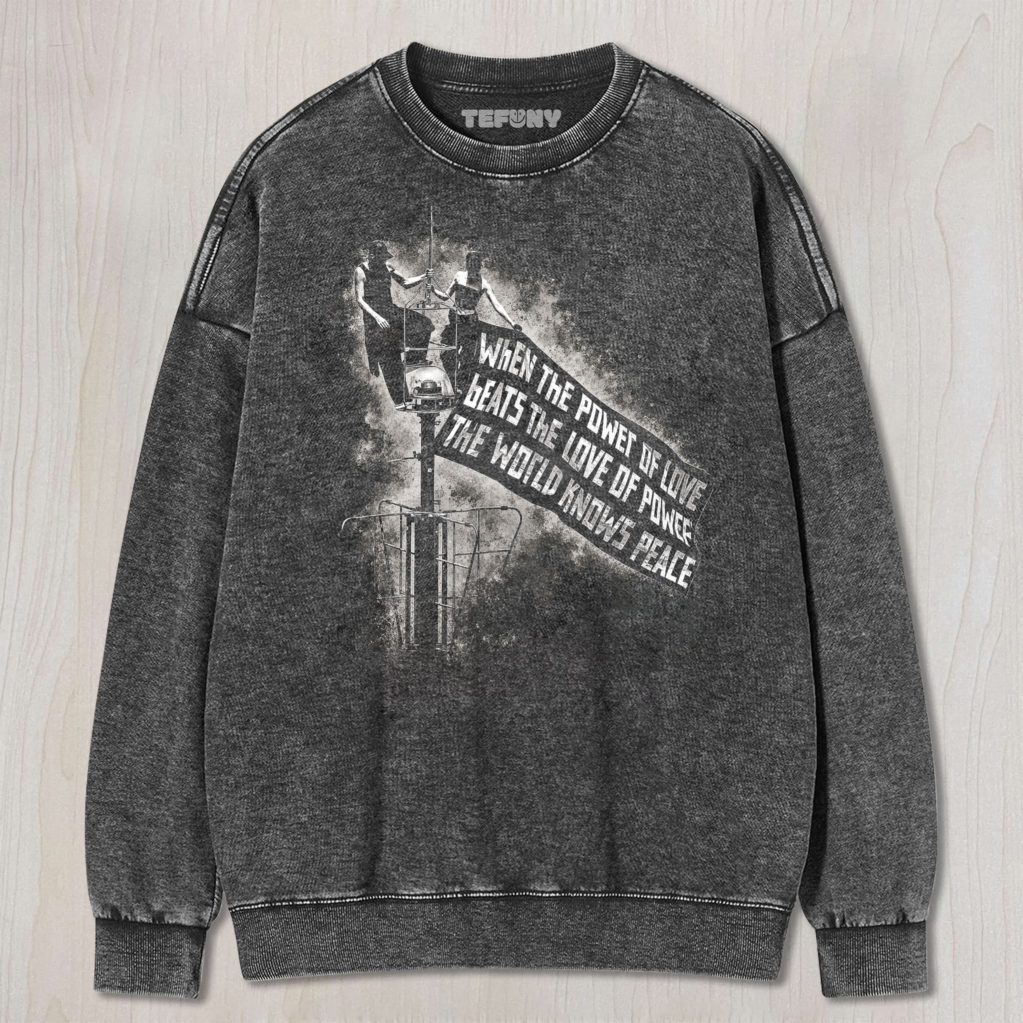 WHEN LOVE BEATS POWER UNISEX TEE, TANK TOP, LAYERED LS, SWEATSHIRT & HOODIE